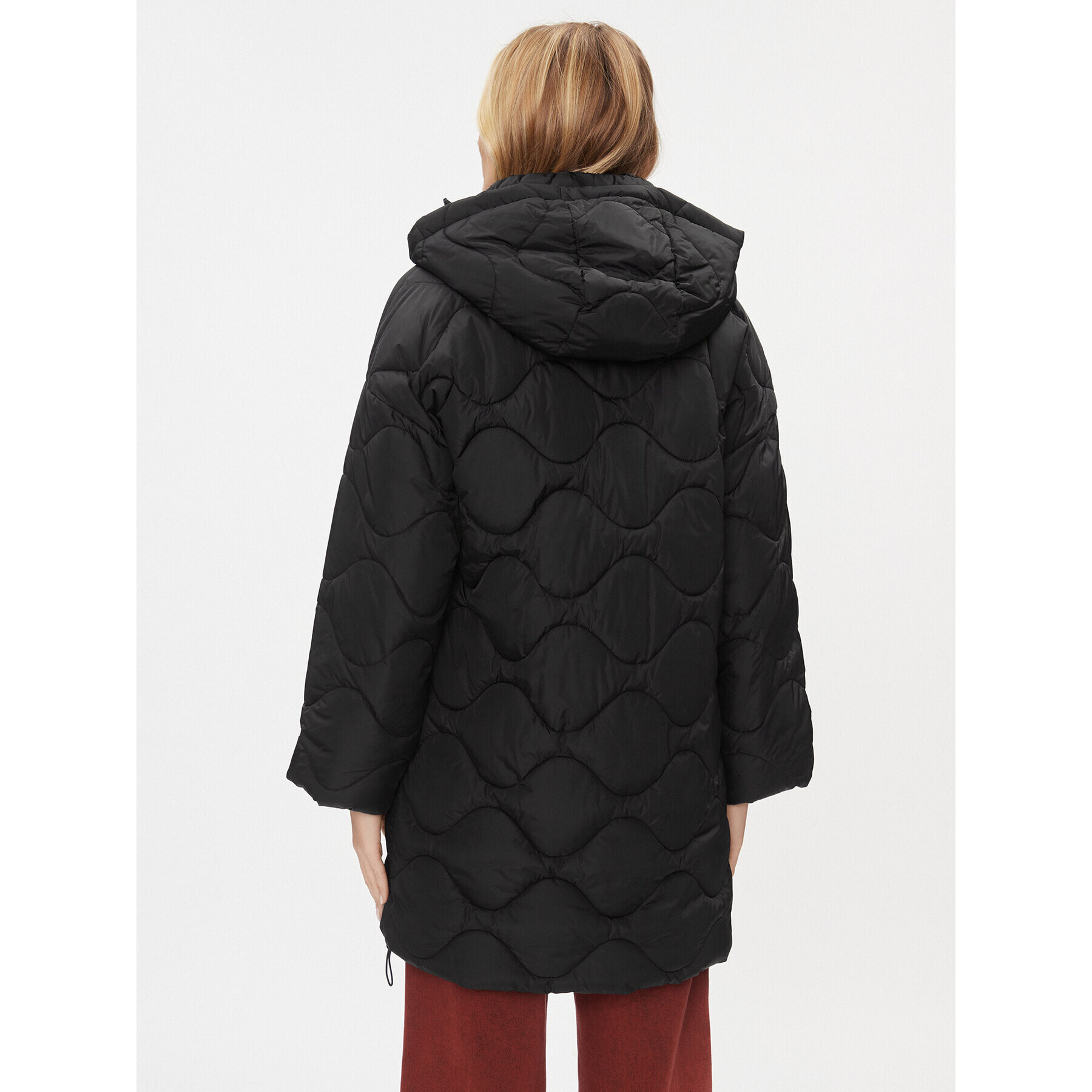 MAX&Co. Пухено яке Chiudere 74940523 Черен Regular Fit - Pepit.bg