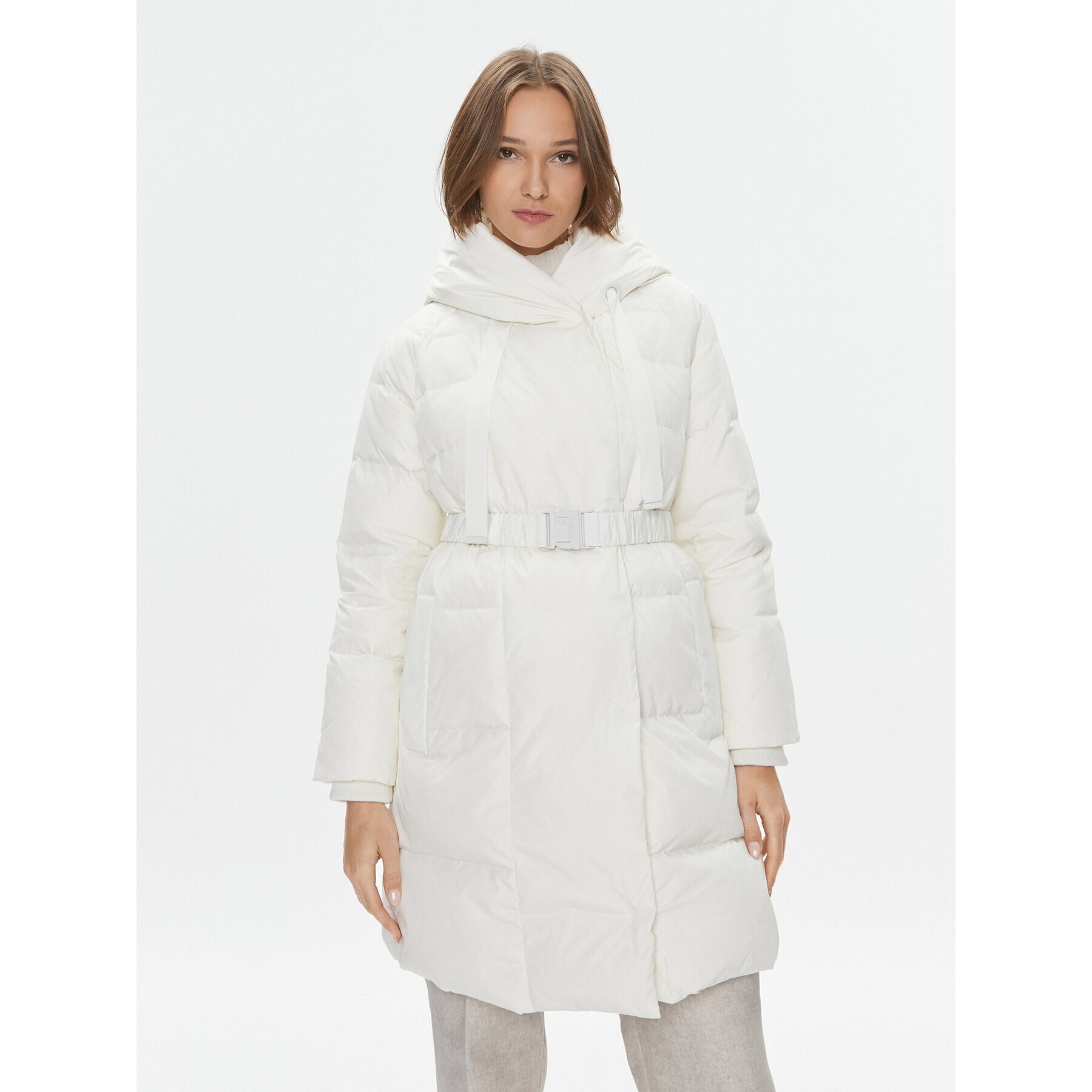 MAX&Co. Пухено яке Nibbio 74940323 Бял Regular Fit - Pepit.bg