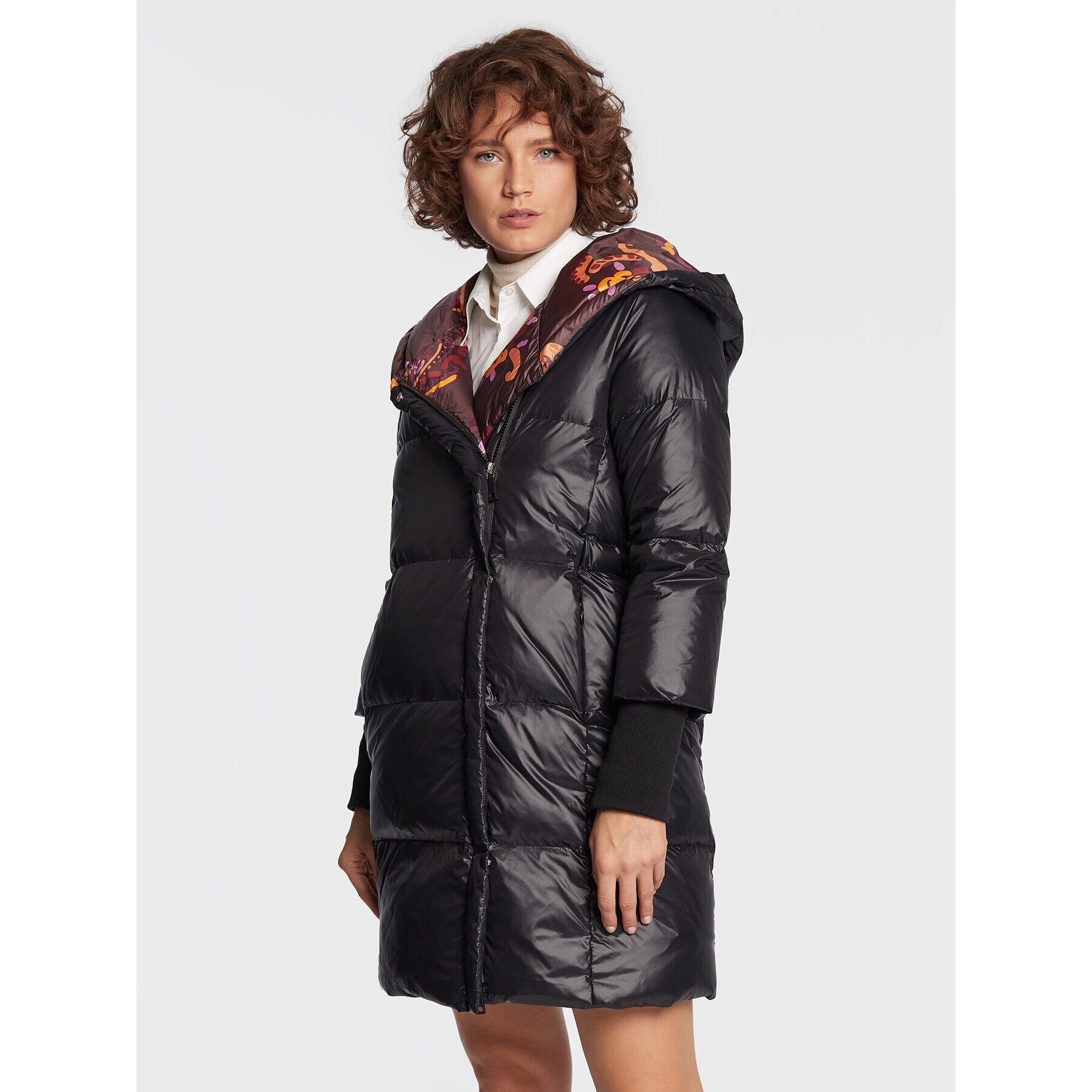 MAX&Co. Пухено яке Sconto 74940122 Черен Regular Fit - Pepit.bg