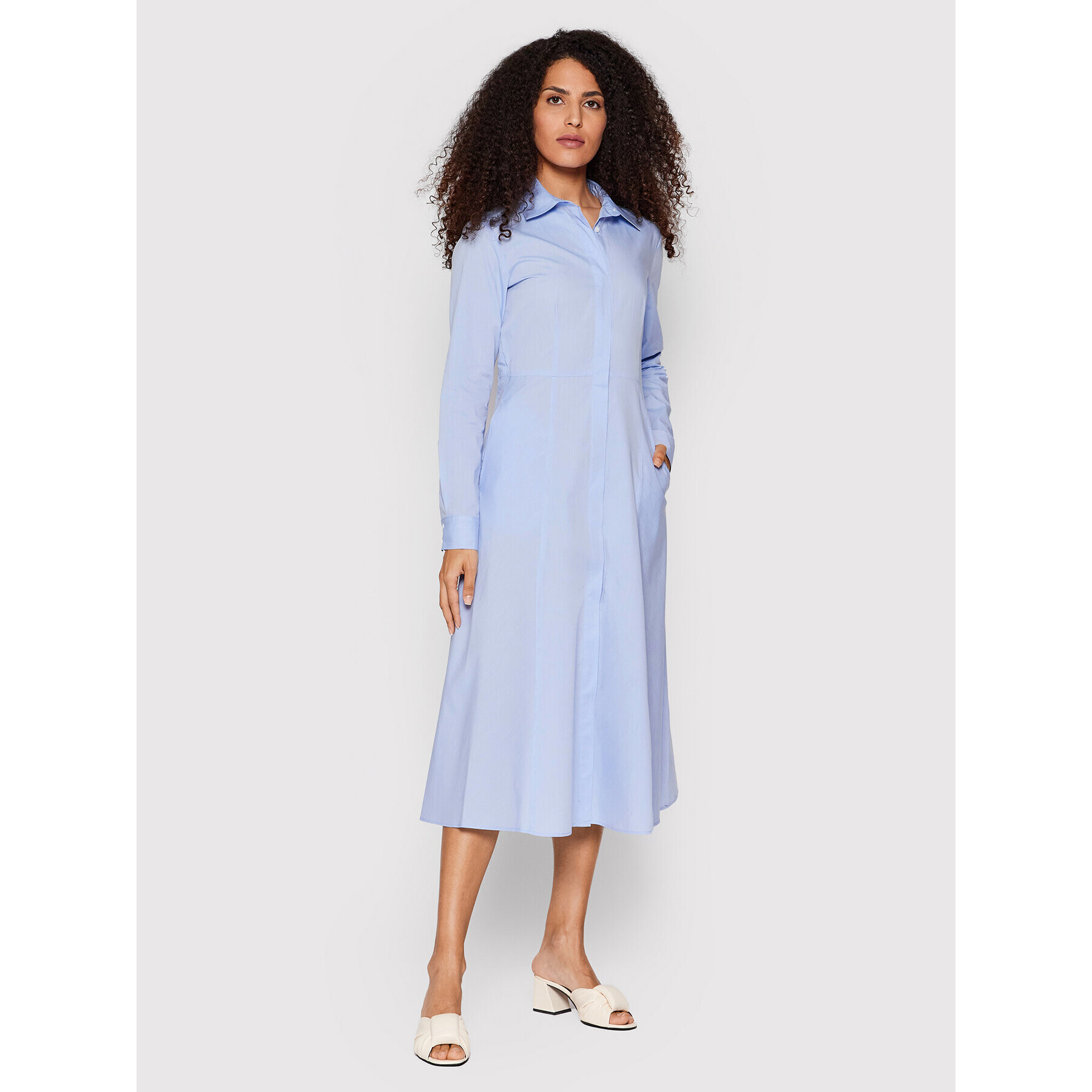 MAX&Co. Рокля тип риза Dinastia 72211922 Син Regular Fit - Pepit.bg