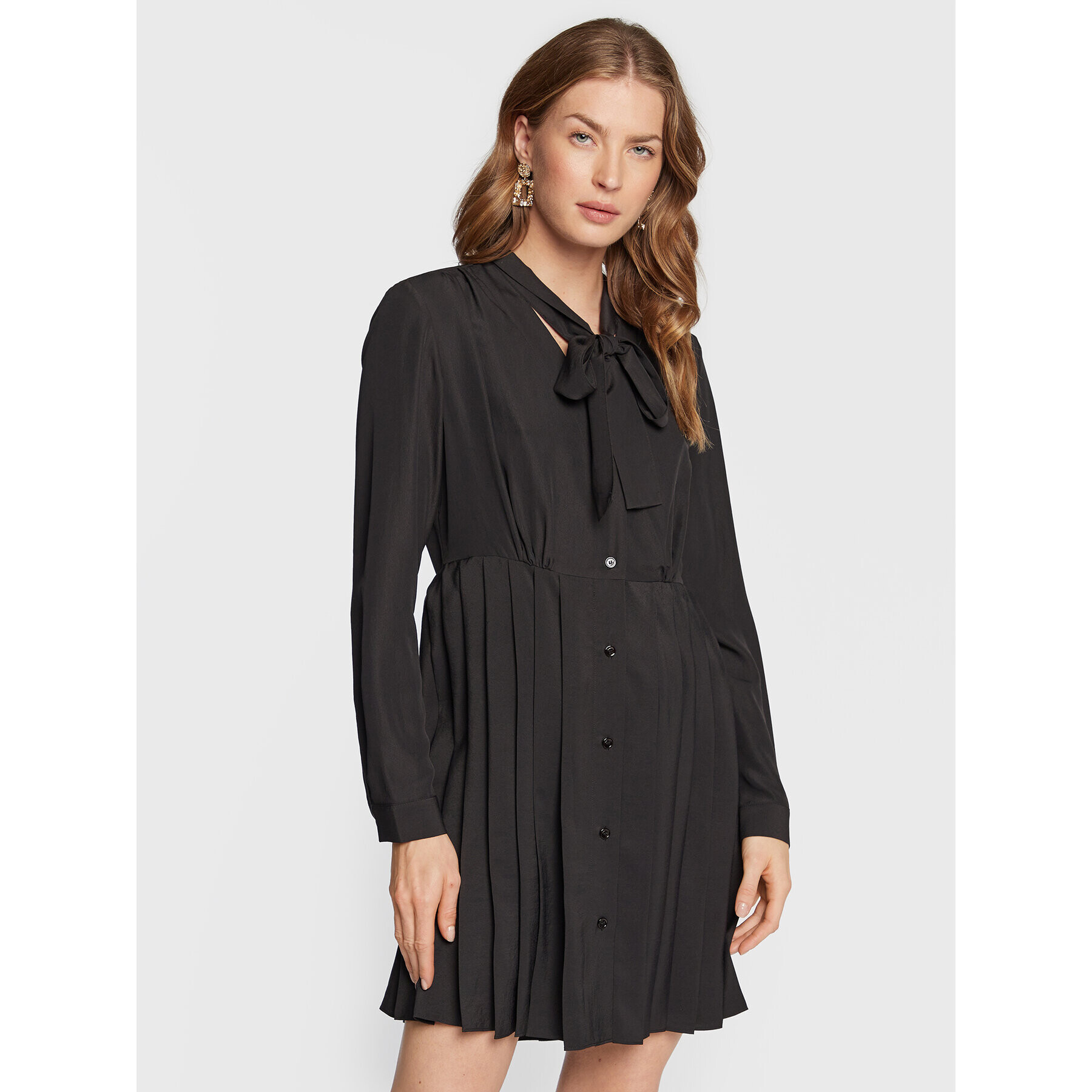 MAX&Co. Рокля тип риза Liana 72240122 Черен Regular Fit - Pepit.bg