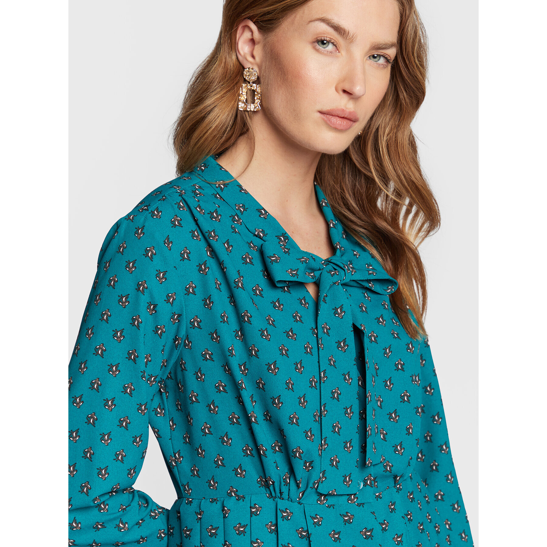 MAX&Co. Рокля тип риза Liana 72240122 Зелен Regular Fit - Pepit.bg