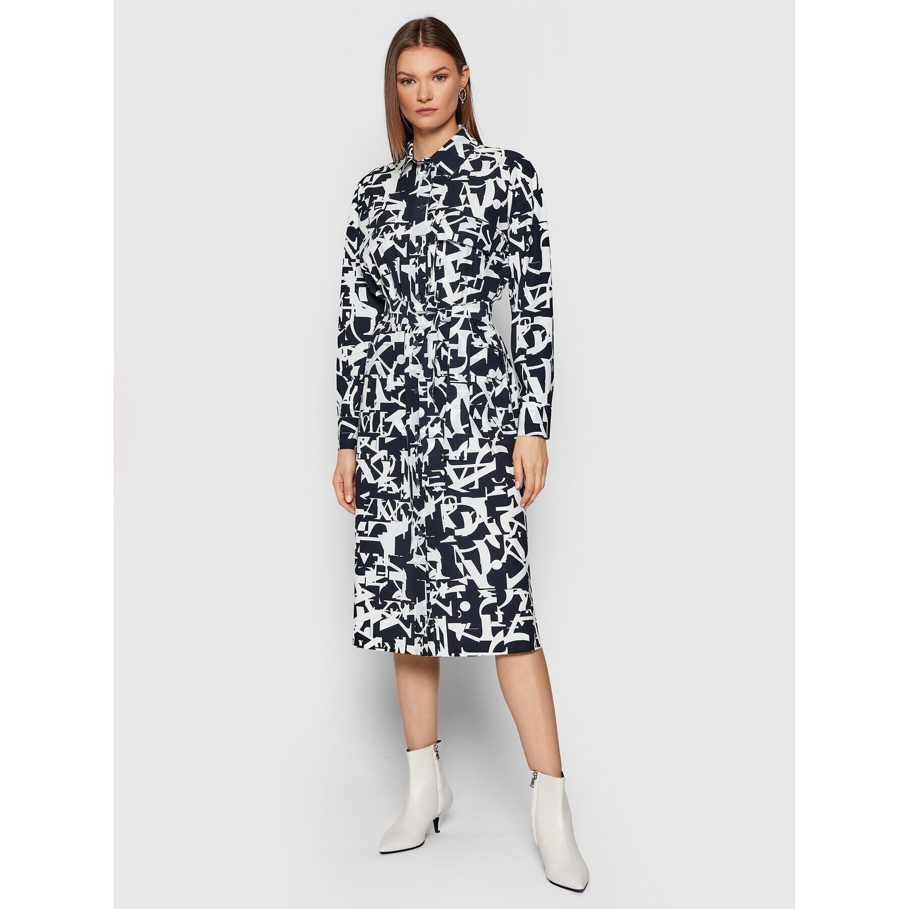 MAX&Co. Рокля тип риза Cronista 76219221 Тъмносин Regular Fit - Pepit.bg