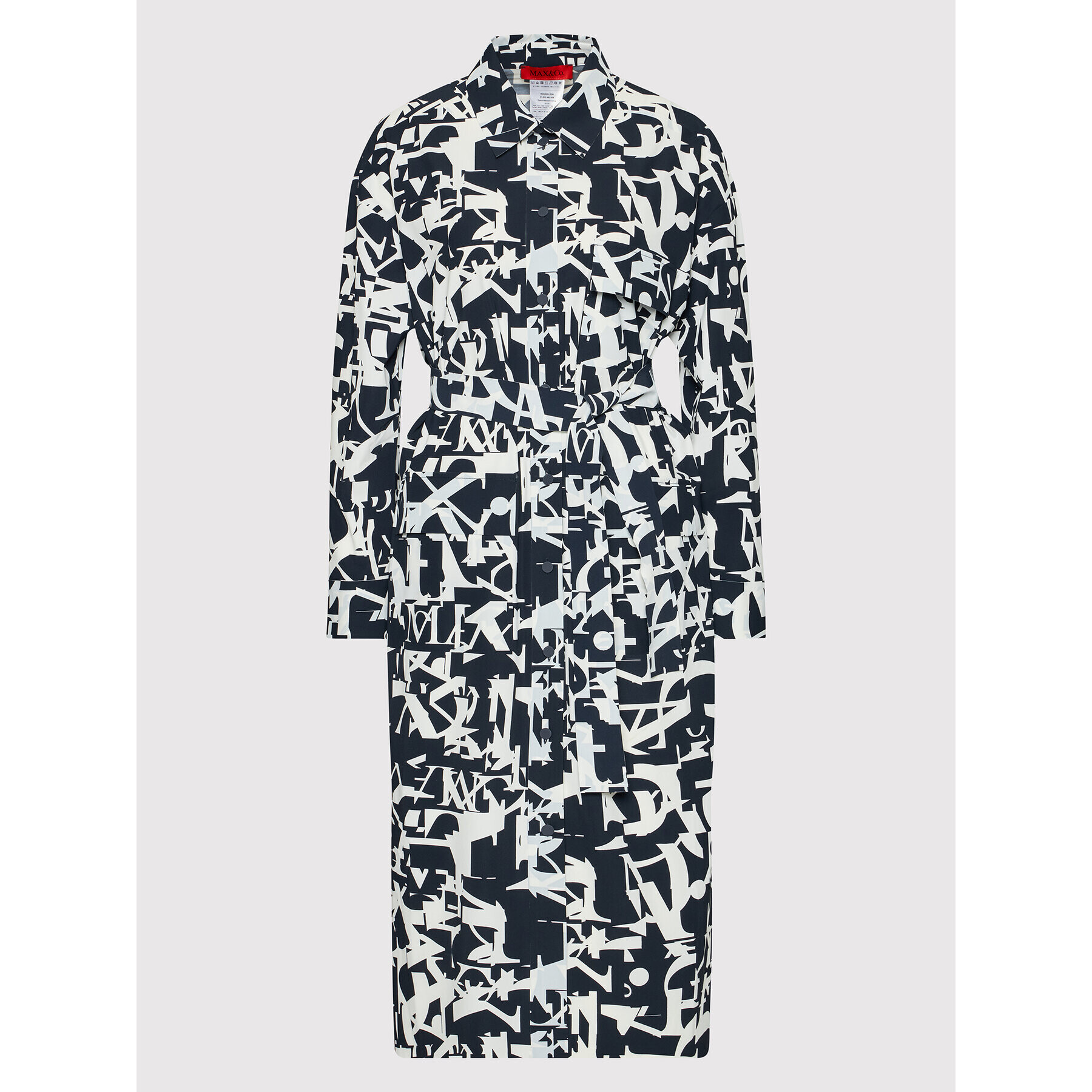 MAX&Co. Рокля тип риза Cronista 76219221 Тъмносин Regular Fit - Pepit.bg