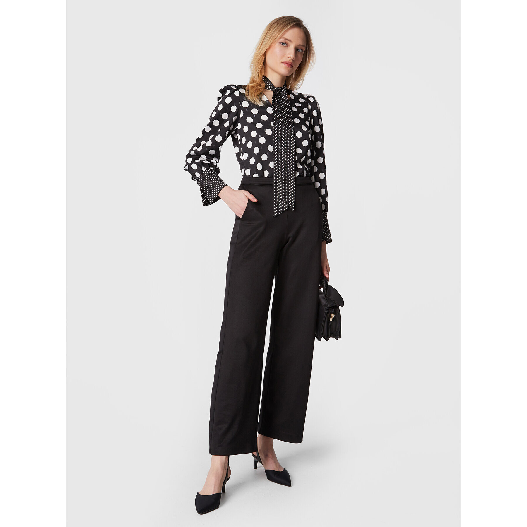 MAX&Co. Текстилни панталони Cairo 77810123 Черен Regular Fit - Pepit.bg