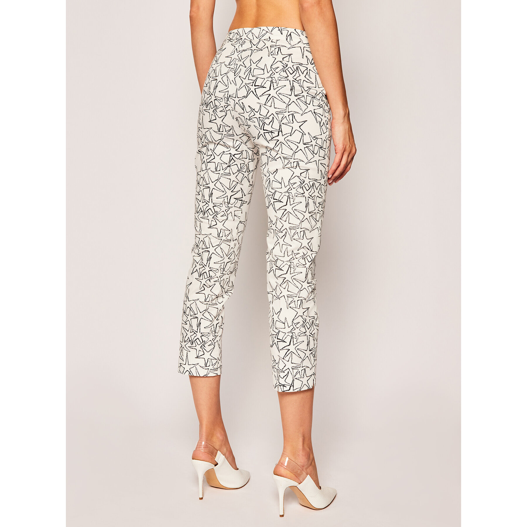 MAX&Co. Текстилни панталони Disegno 61310220 Бял Regular Fit - Pepit.bg