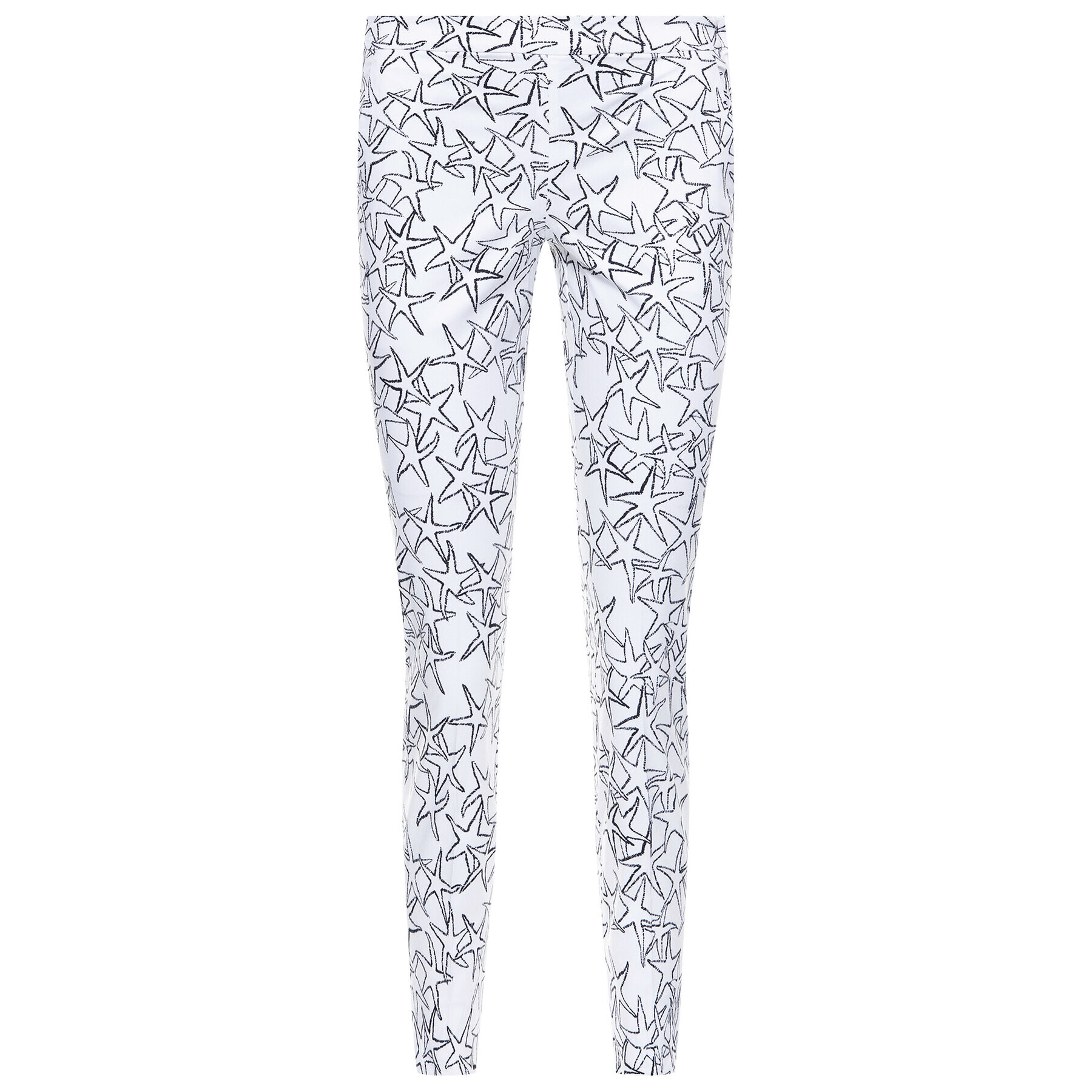 MAX&Co. Текстилни панталони Disegno 61310220 Бял Regular Fit - Pepit.bg