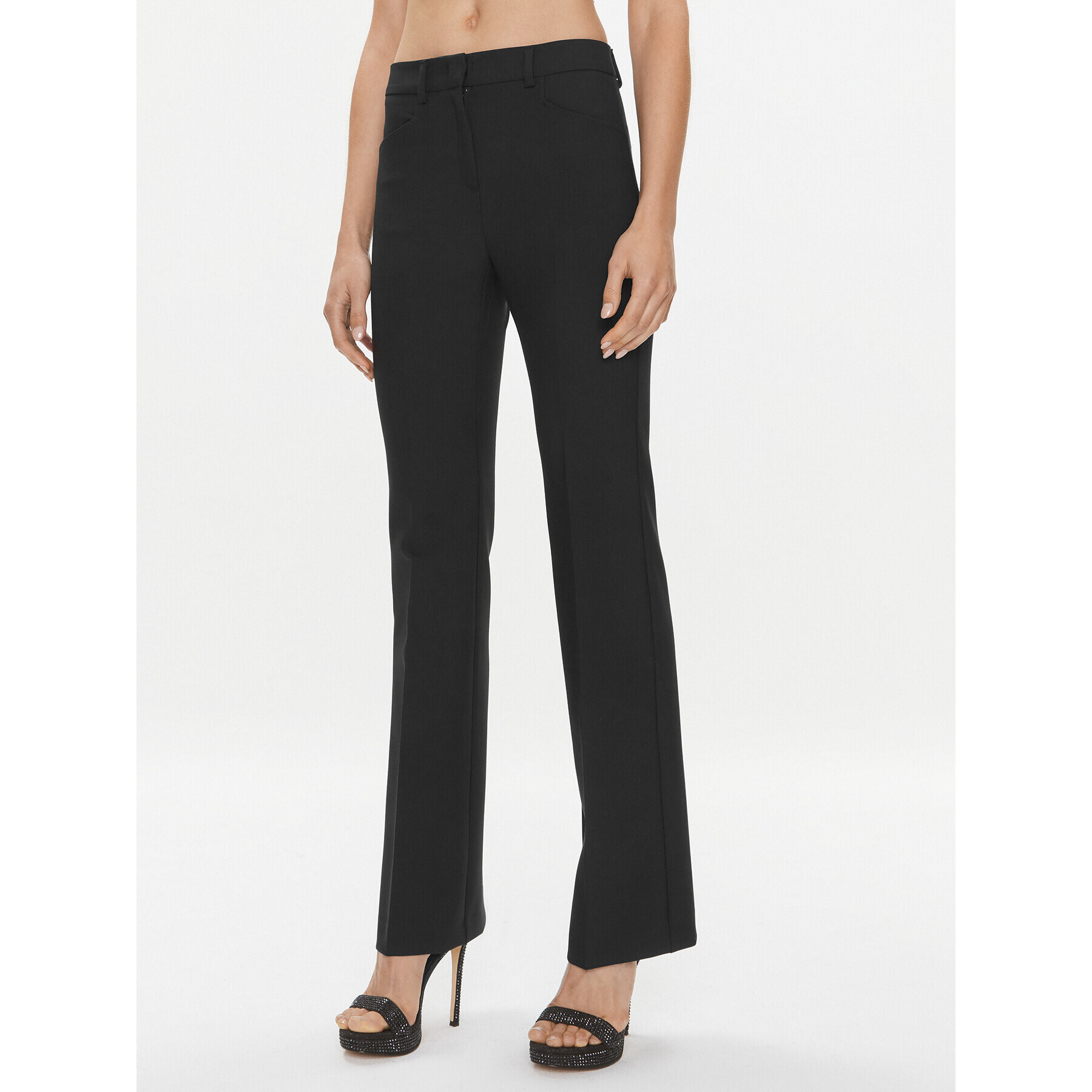MAX&Co. Текстилни панталони Glicine 71341623 Черен Regular Fit - Pepit.bg