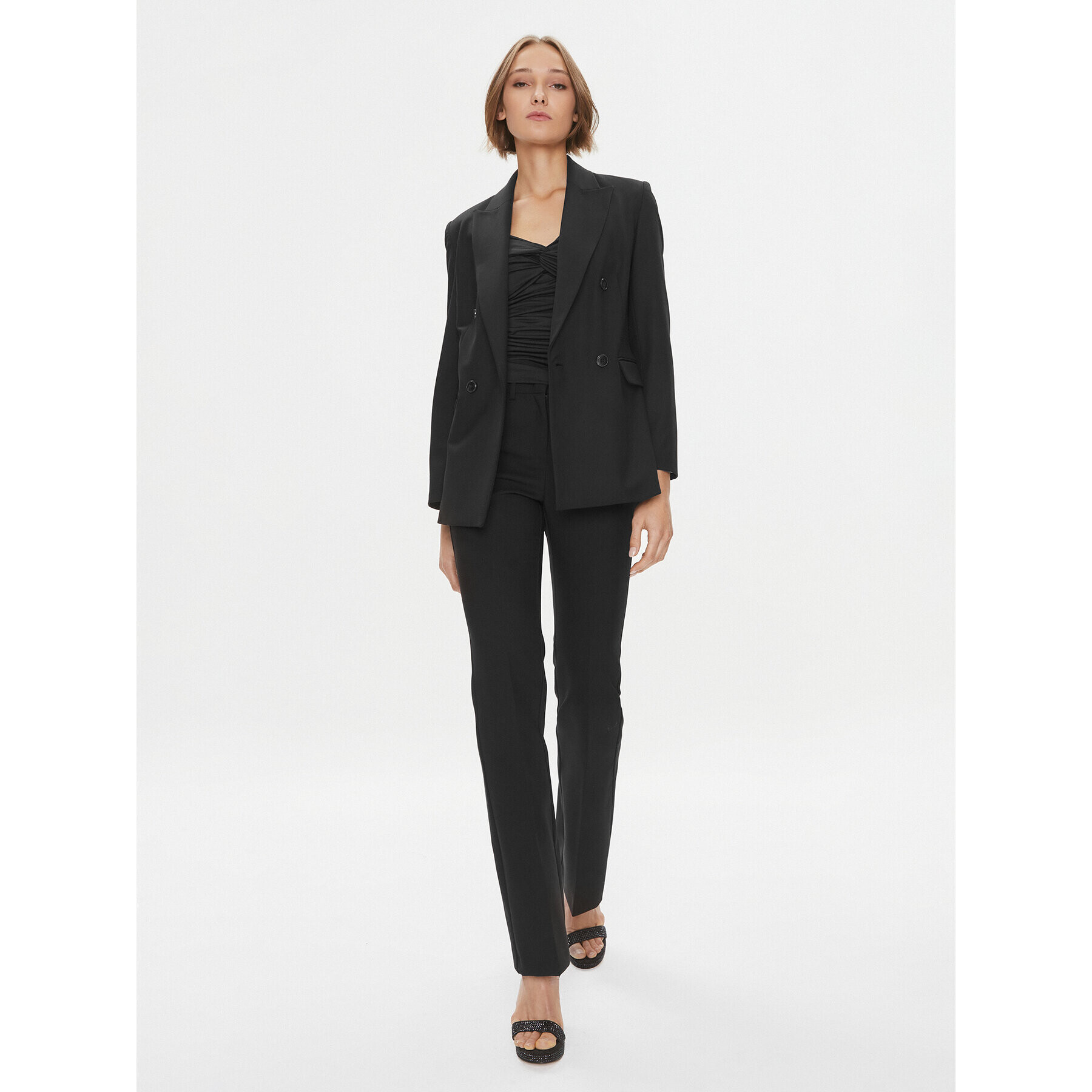 MAX&Co. Текстилни панталони Glicine 71341623 Черен Regular Fit - Pepit.bg