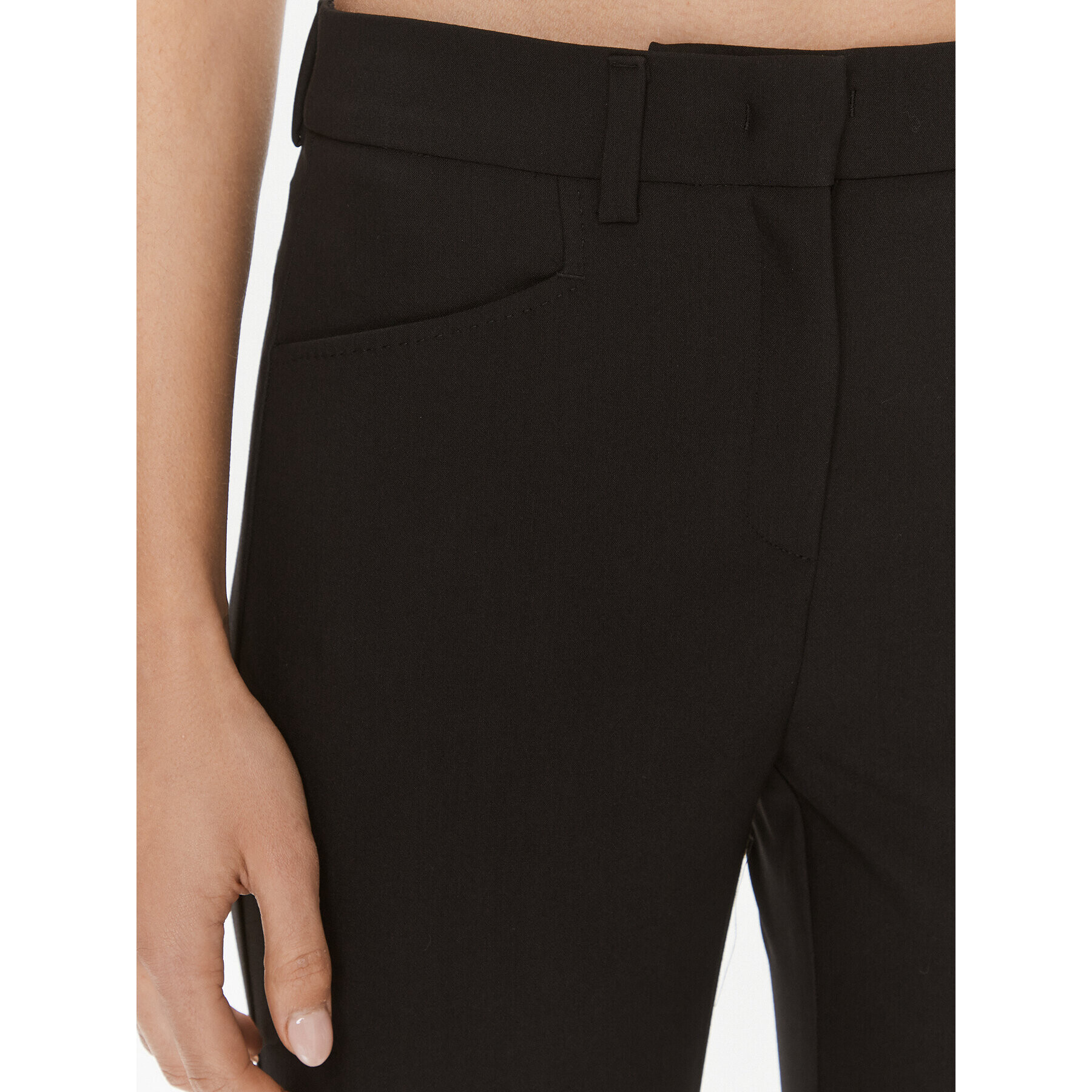 MAX&Co. Текстилни панталони Glicine 71341623 Черен Regular Fit - Pepit.bg