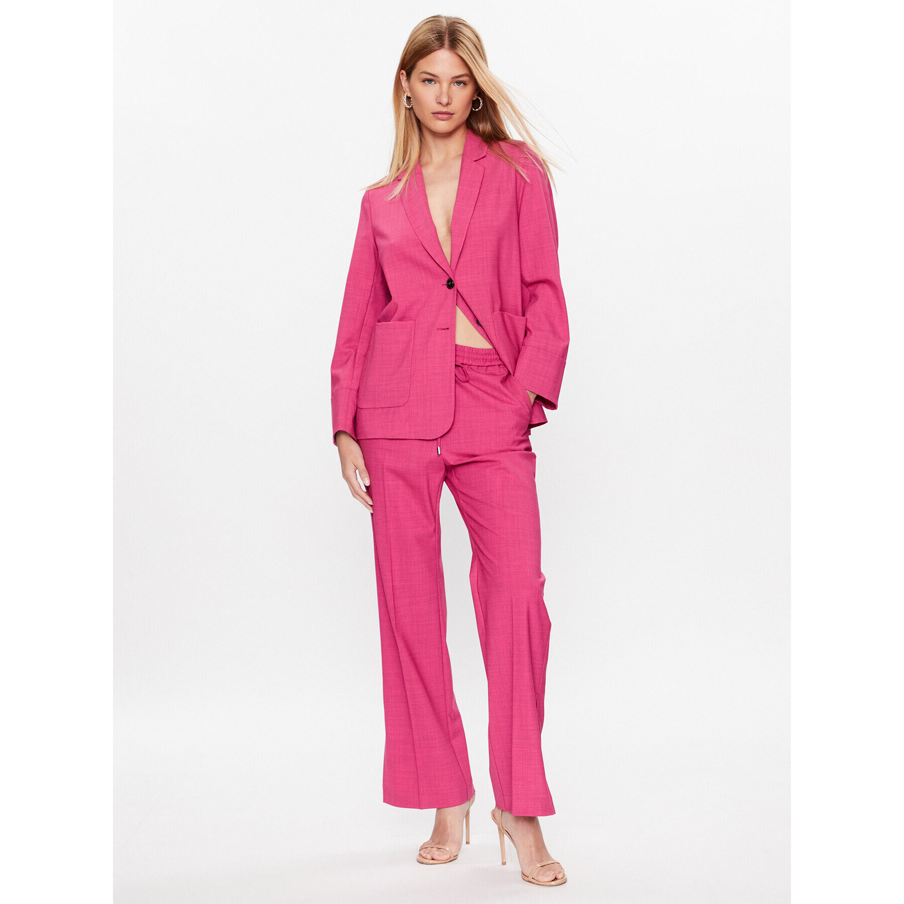 MAX&Co. Текстилни панталони Grissino 71340123 Розов Regular Fit - Pepit.bg