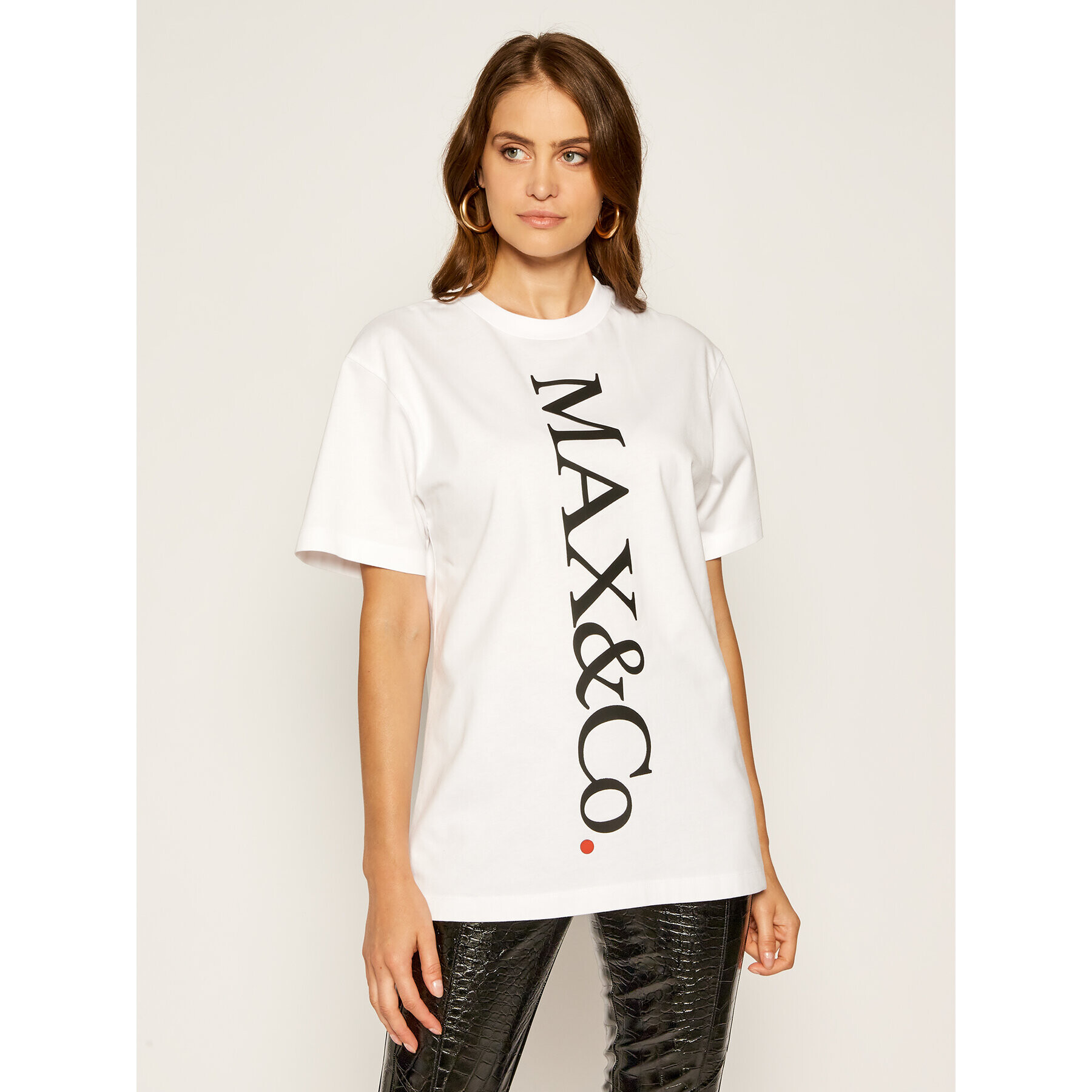 MAX&Co. Тишърт Dalmata 69749120 Бял Regular Fit - Pepit.bg