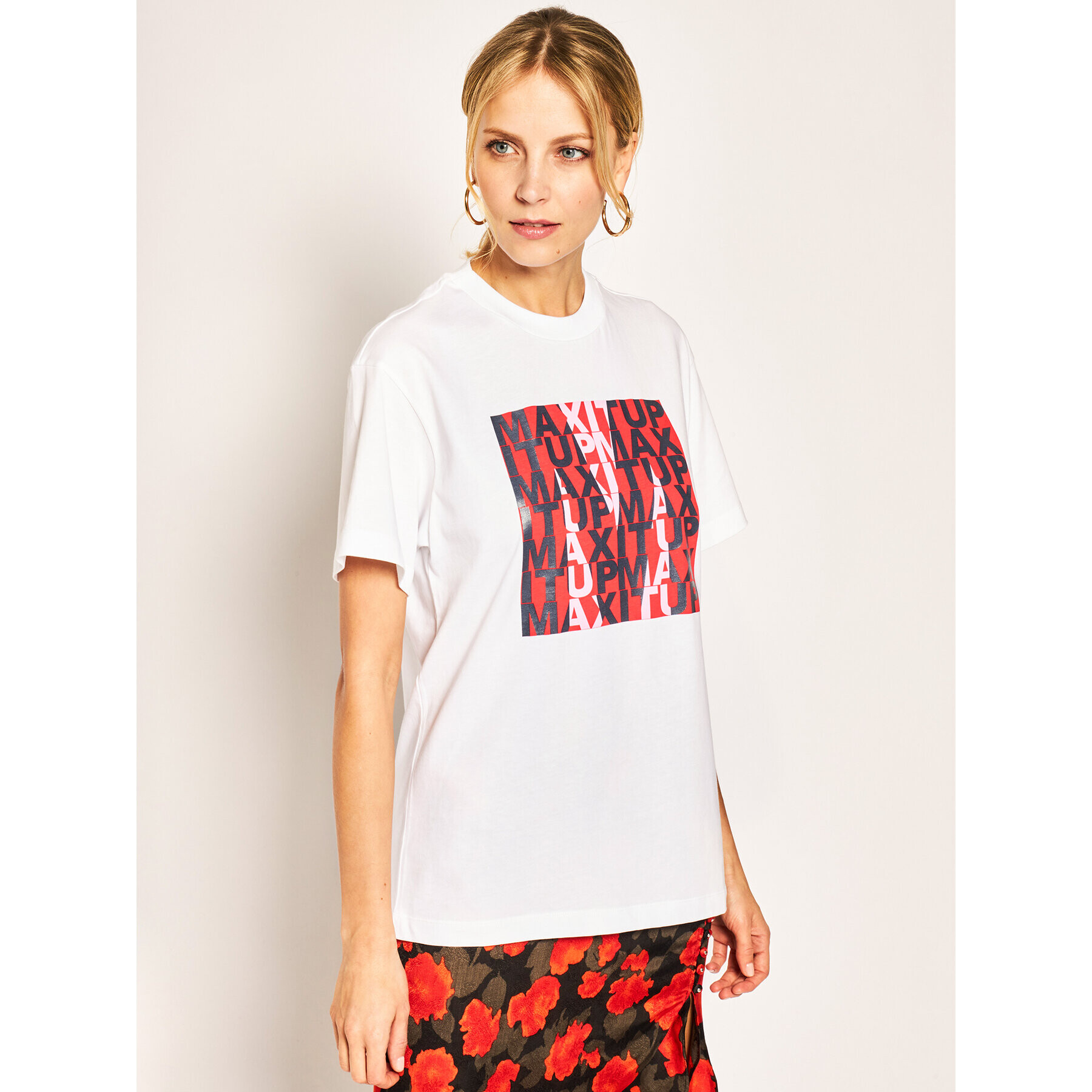 MAX&Co. Тишърт Damiere 69719420 Бял Regular Fit - Pepit.bg