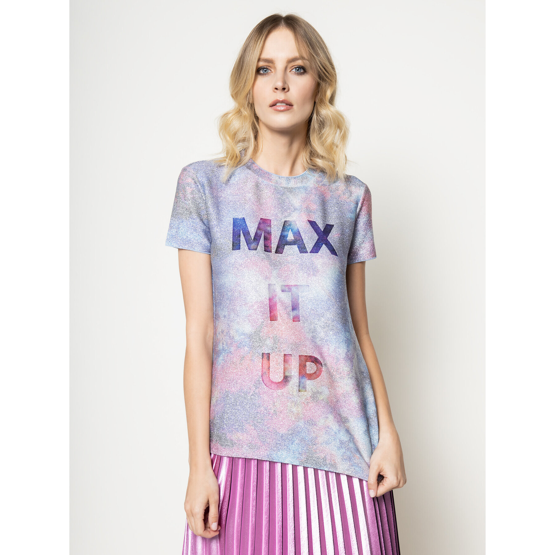 MAX&Co. Тишърт Delmazia 69719820 Розов Regular Fit - Pepit.bg