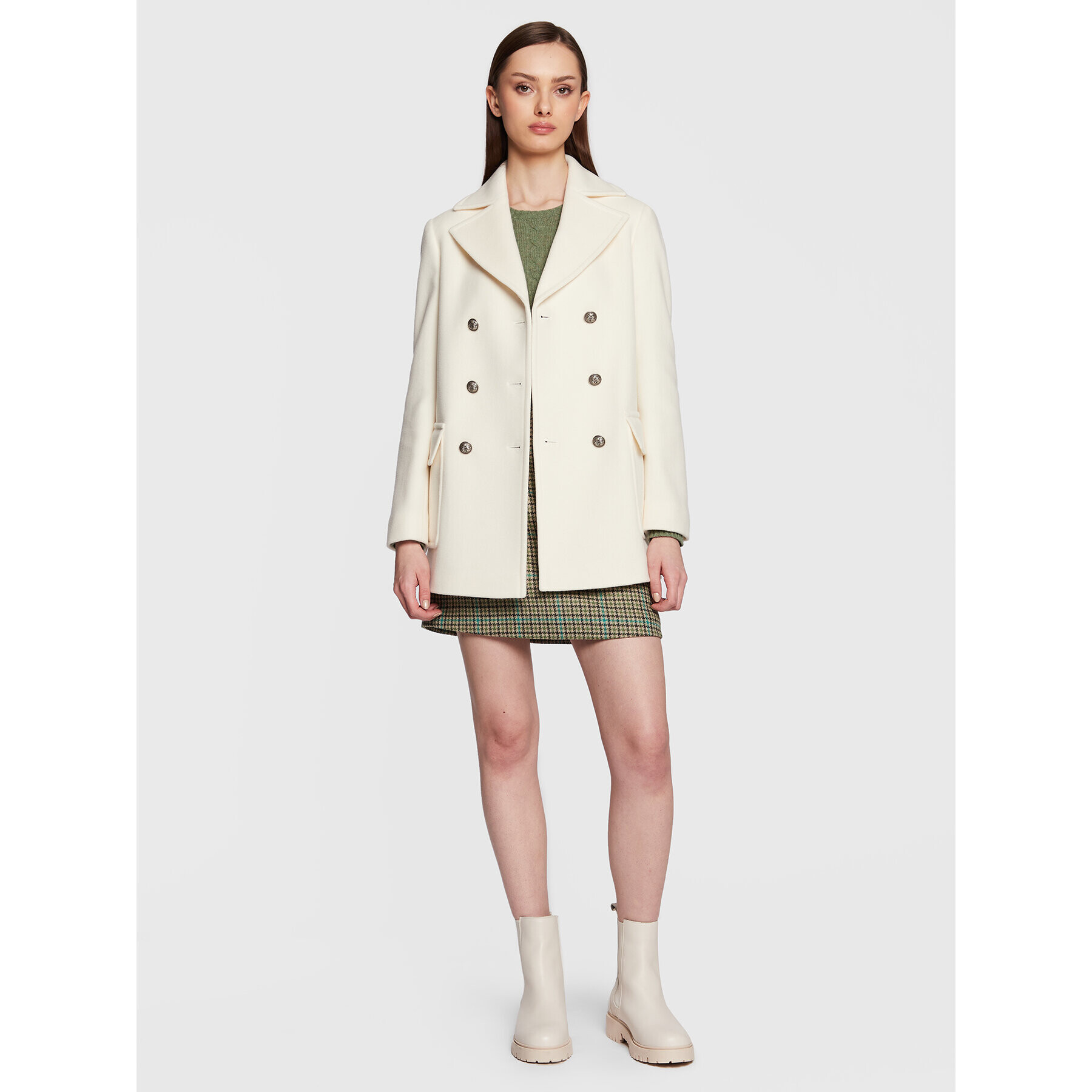 MAX&Co. Вълнено палто Elenco 70810623 Бежов Regular Fit - Pepit.bg