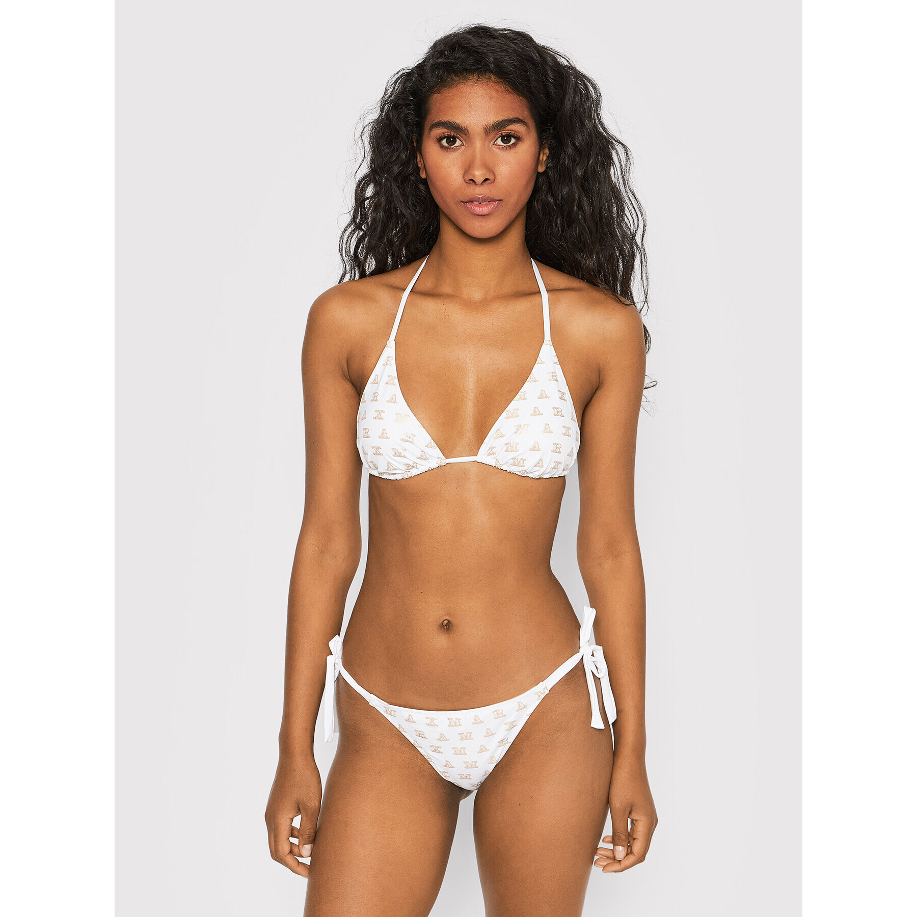 Max Mara Beachwear Бикини Ella 38311628 Бял - Pepit.bg