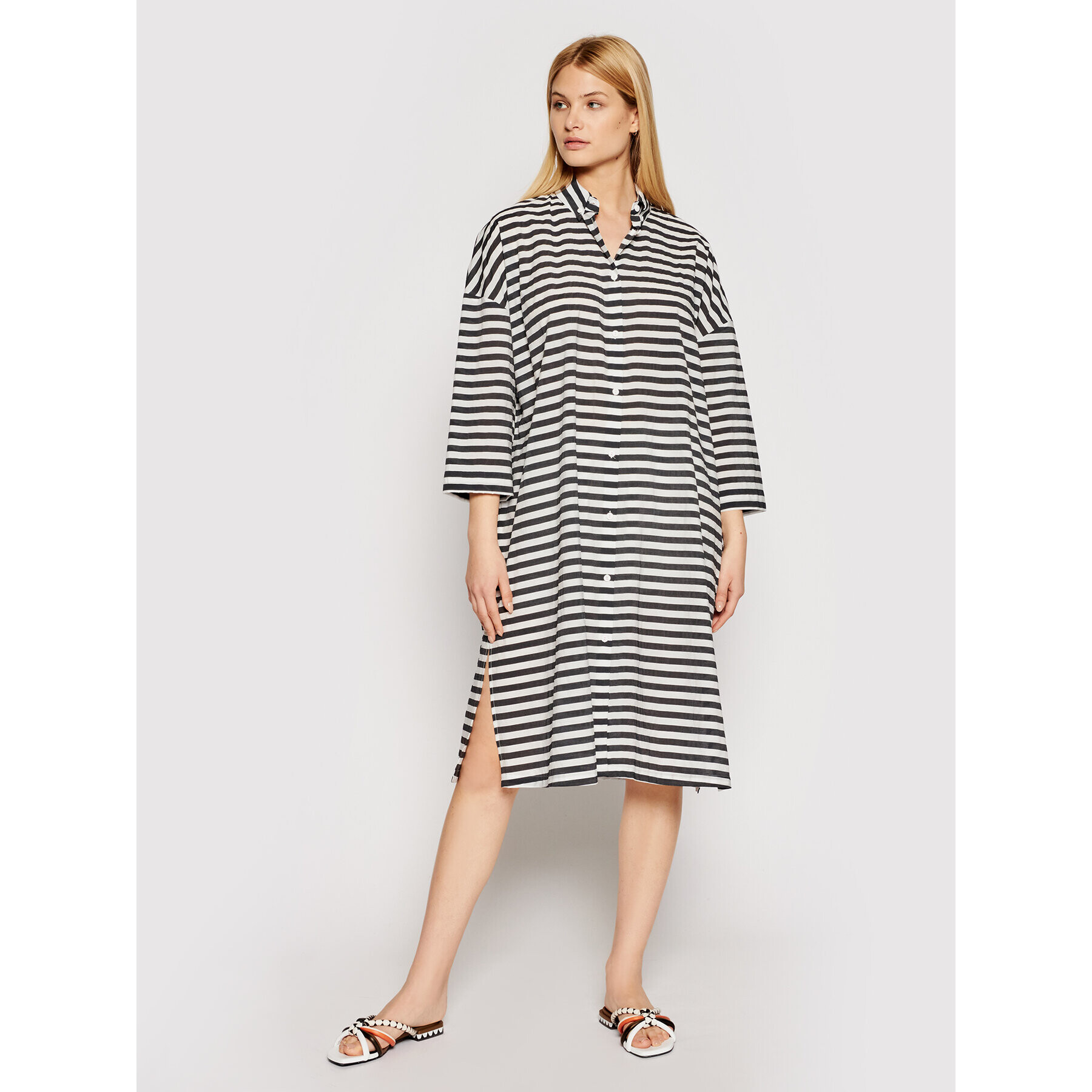 Max Mara Beachwear Плажна рокля Bibo 32210318 Черен Regular Fit - Pepit.bg