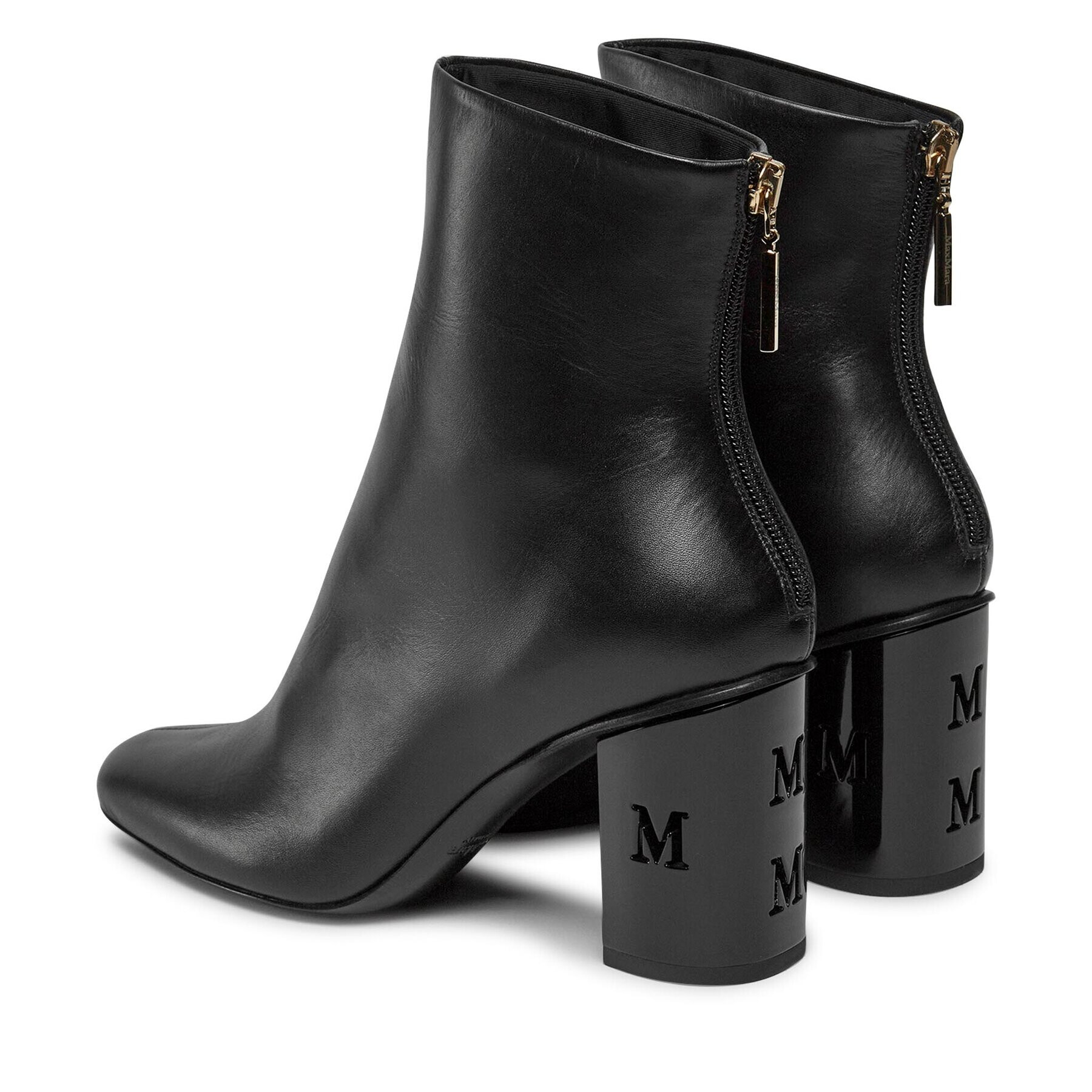 Max Mara Боти Damierbootie 23479625336 Черен - Pepit.bg