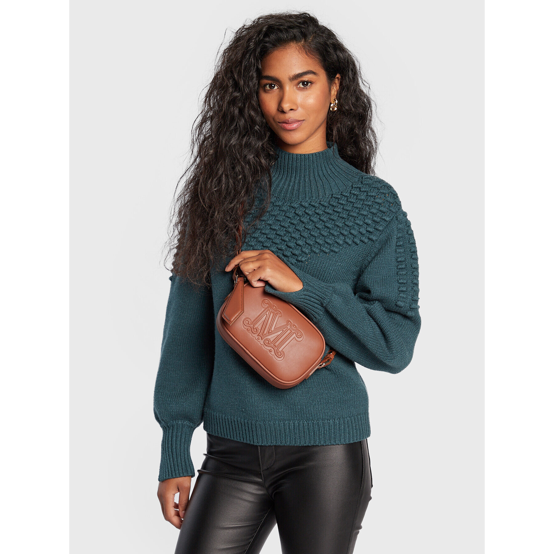 Max Mara Дамска чанта Elsa 45162427600 Кафяв - Pepit.bg