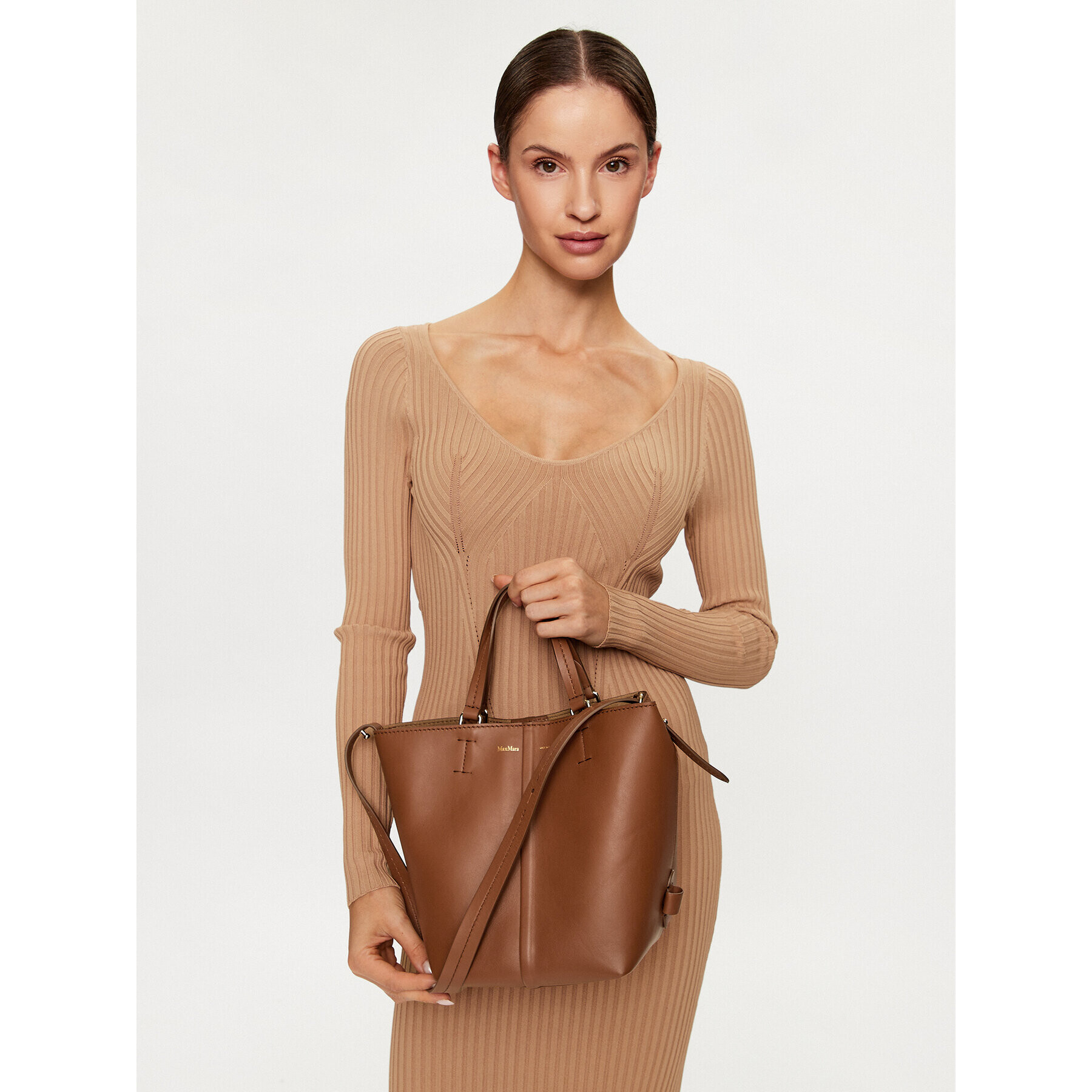 Max Mara Дамска чанта Plages 2345110831600 Кафяв - Pepit.bg