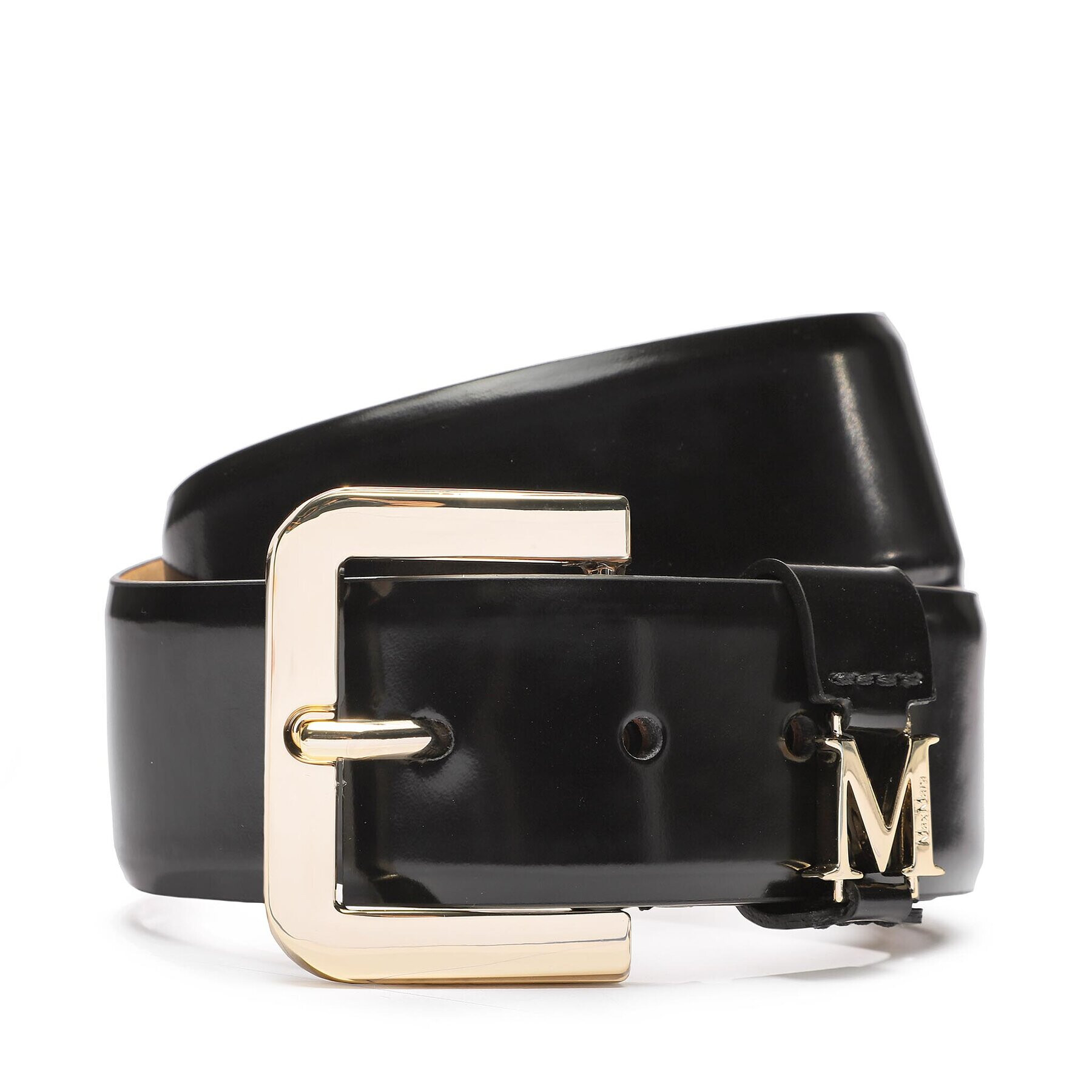 Max Mara Дамски колан Newglossy 40 2345060233 Черен - Pepit.bg