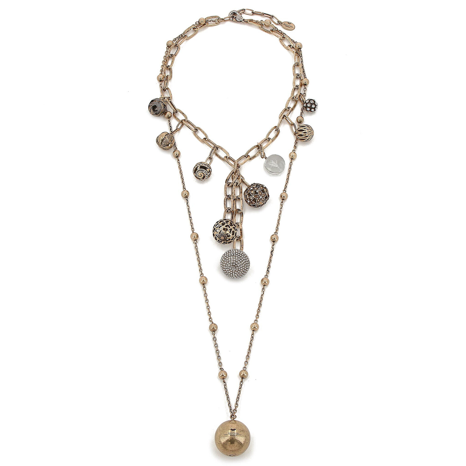 Max Mara Колие Acca 57510422600 Златист - Pepit.bg