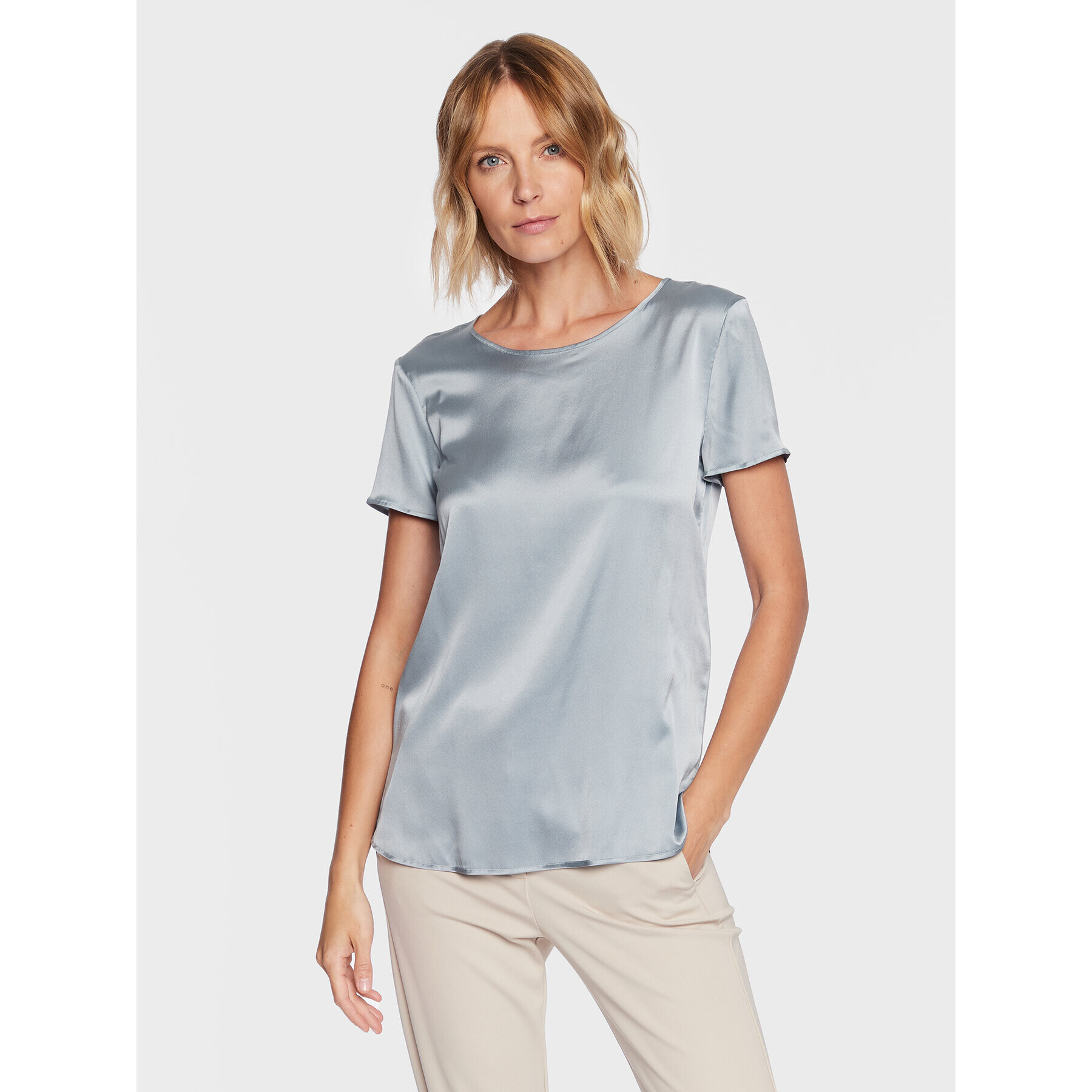 Max Mara Leisure Блуза Cortona 23311101 Син Regular Fit - Pepit.bg