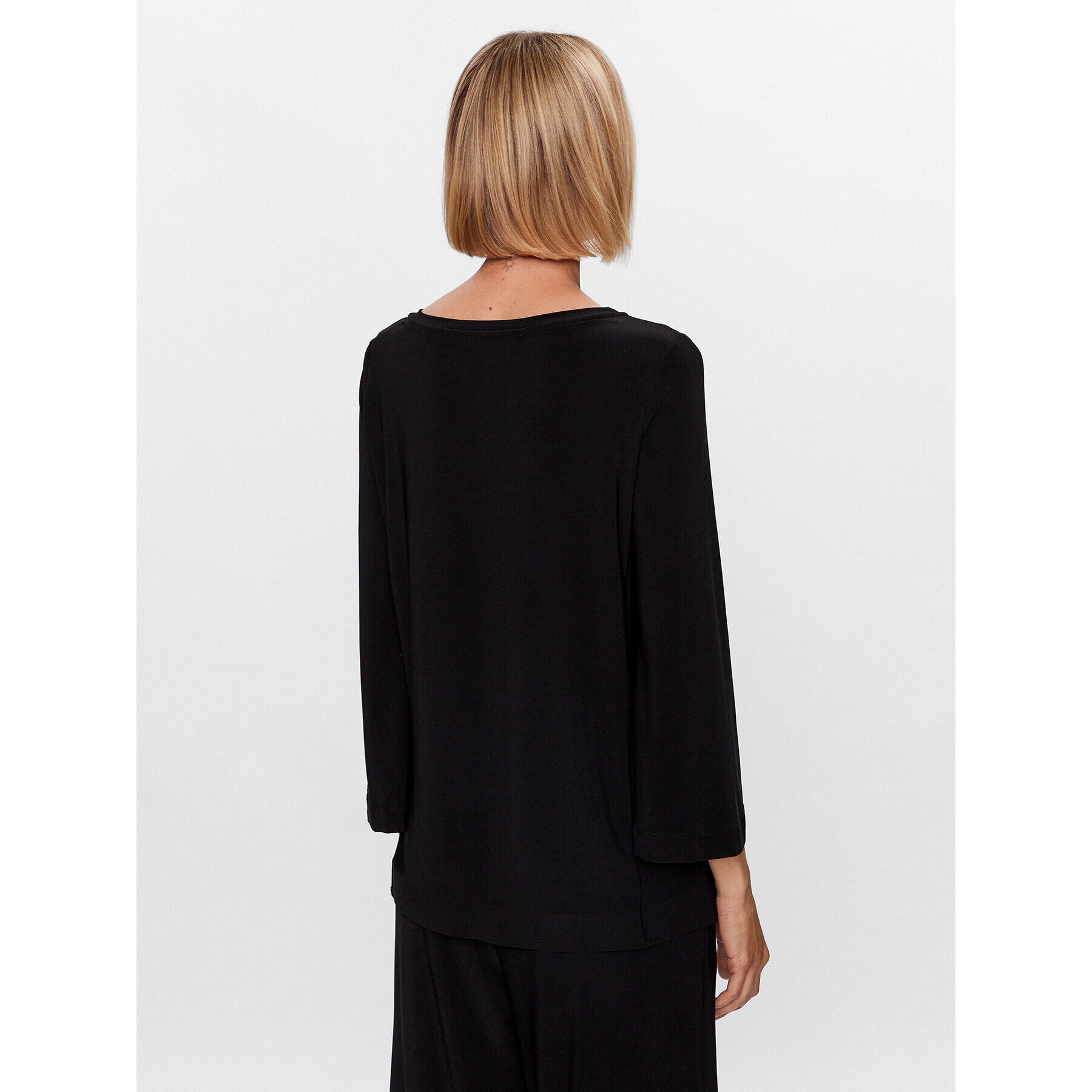 Max Mara Leisure Блуза Pampas 23394603 Черен Relaxed Fit - Pepit.bg