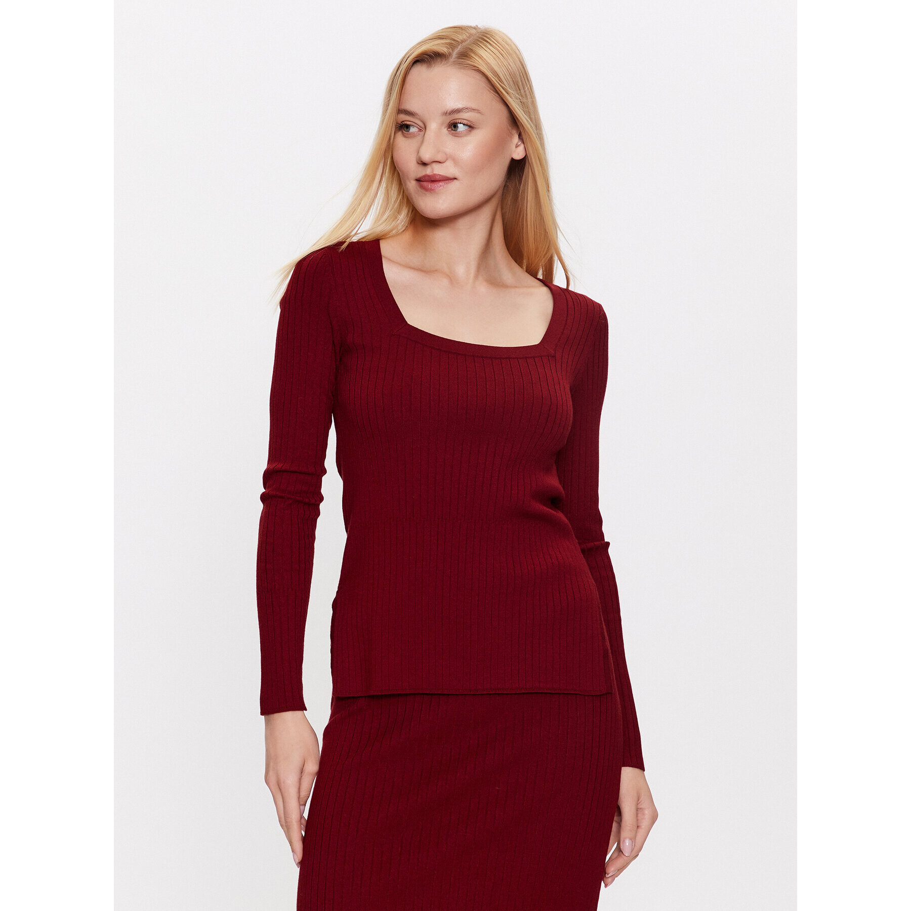Max Mara Leisure Блуза Timore 2333660334 Бордо Regular Fit - Pepit.bg