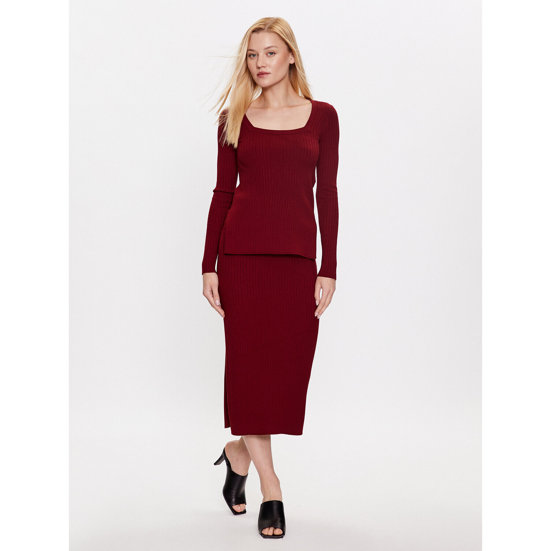 Max Mara Leisure Блуза Timore 2333660334 Бордо Regular Fit - Pepit.bg