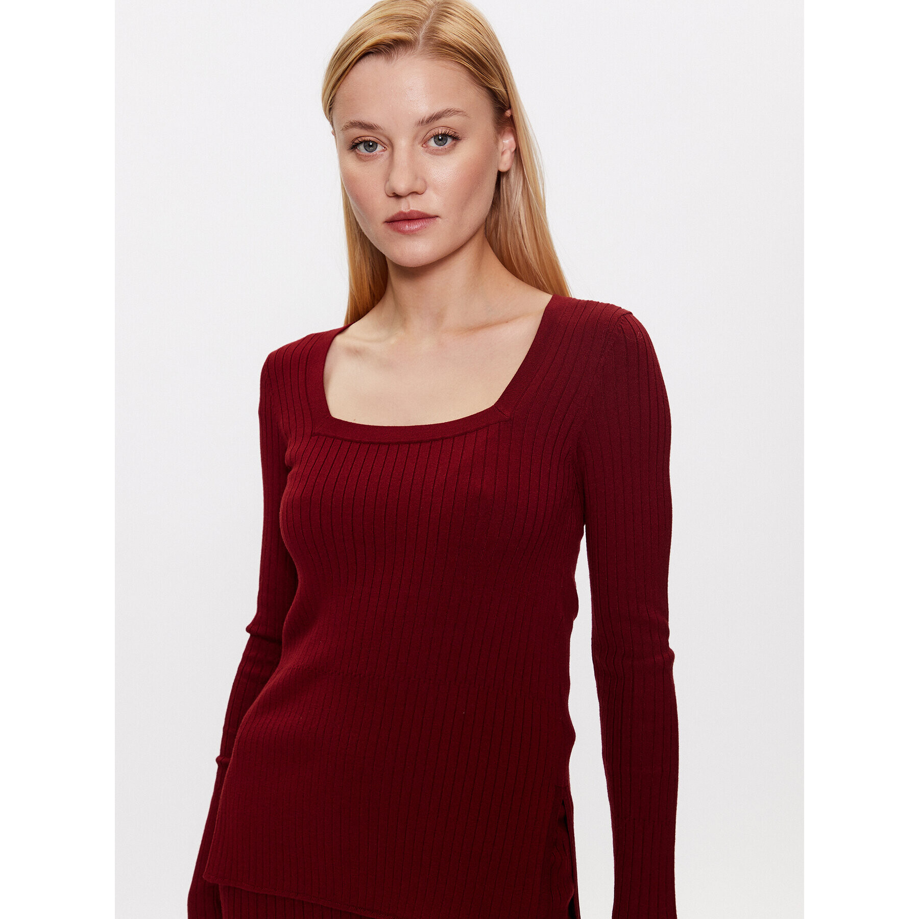 Max Mara Leisure Блуза Timore 2333660334 Бордо Regular Fit - Pepit.bg