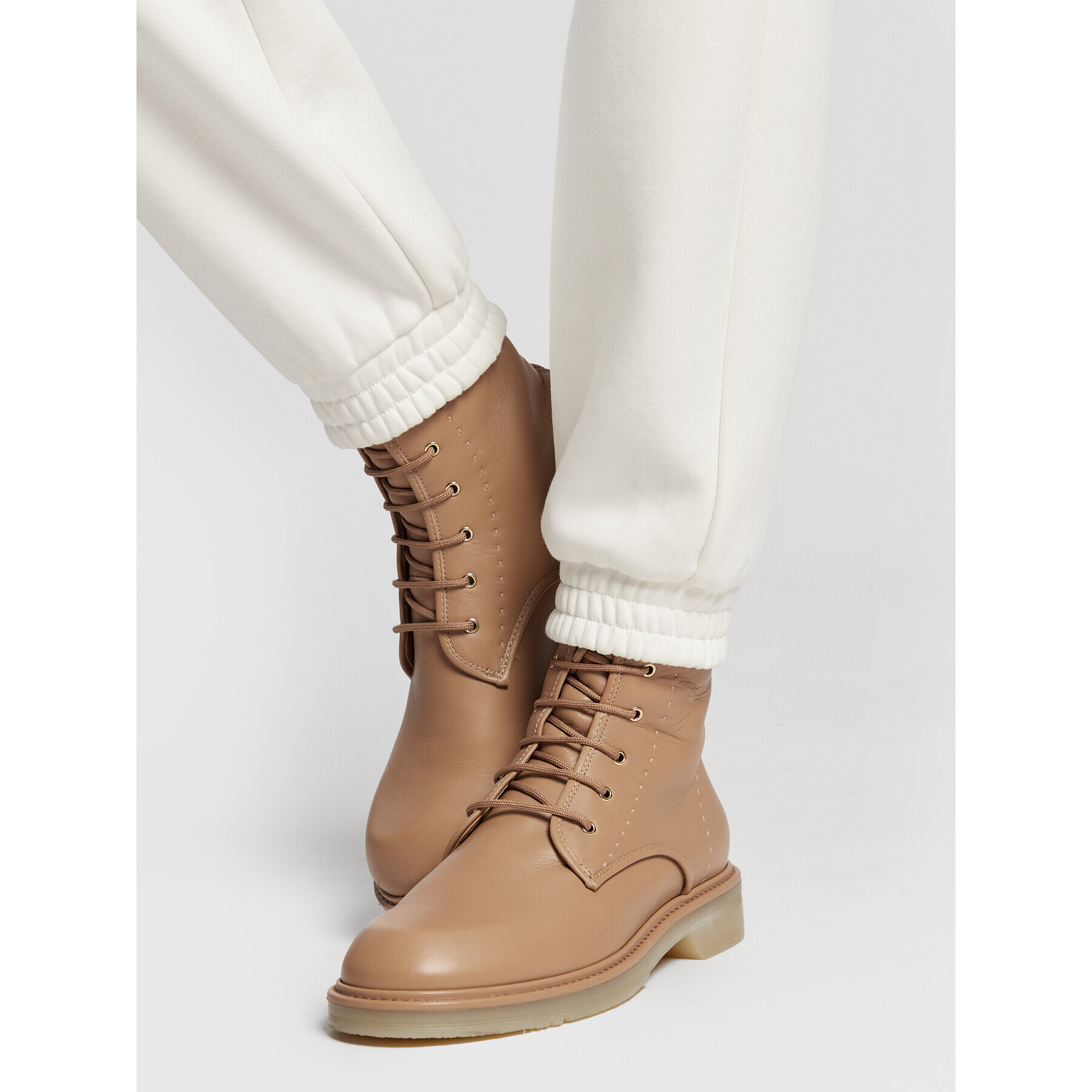 Max Mara Leisure Долнище анцуг Fauno 37860126 Бял Regular Fit - Pepit.bg