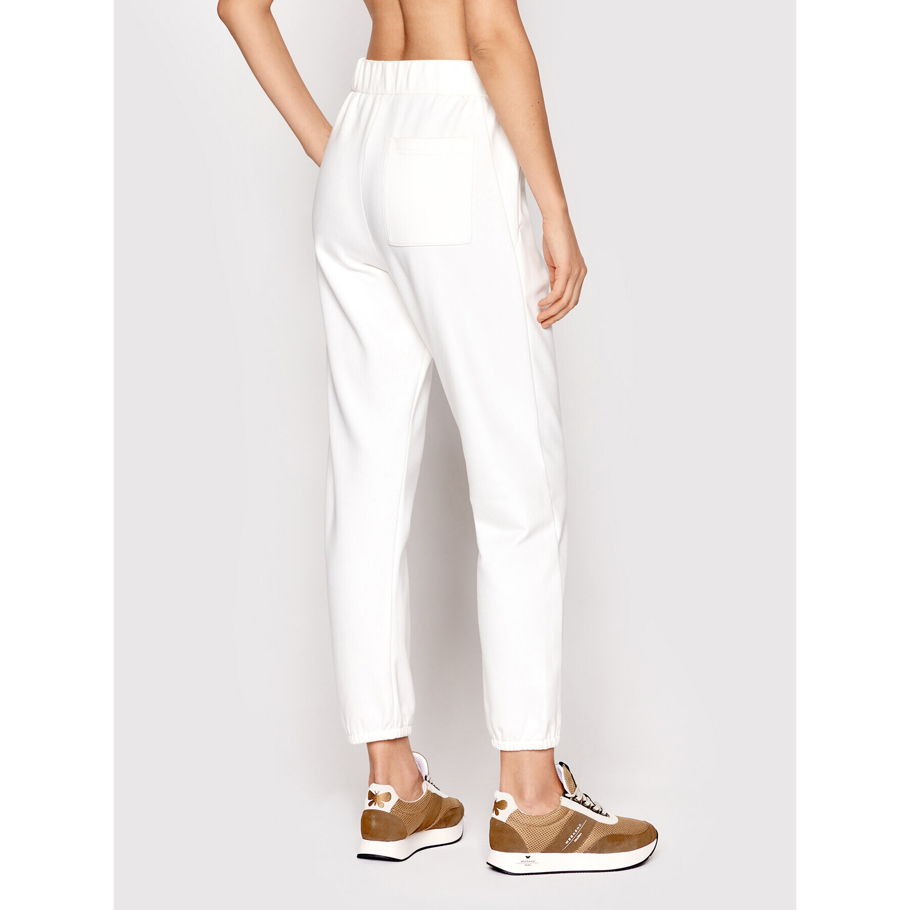 Max Mara Leisure Долнище анцуг Porfido 37810826 Бял Regular Fit - Pepit.bg