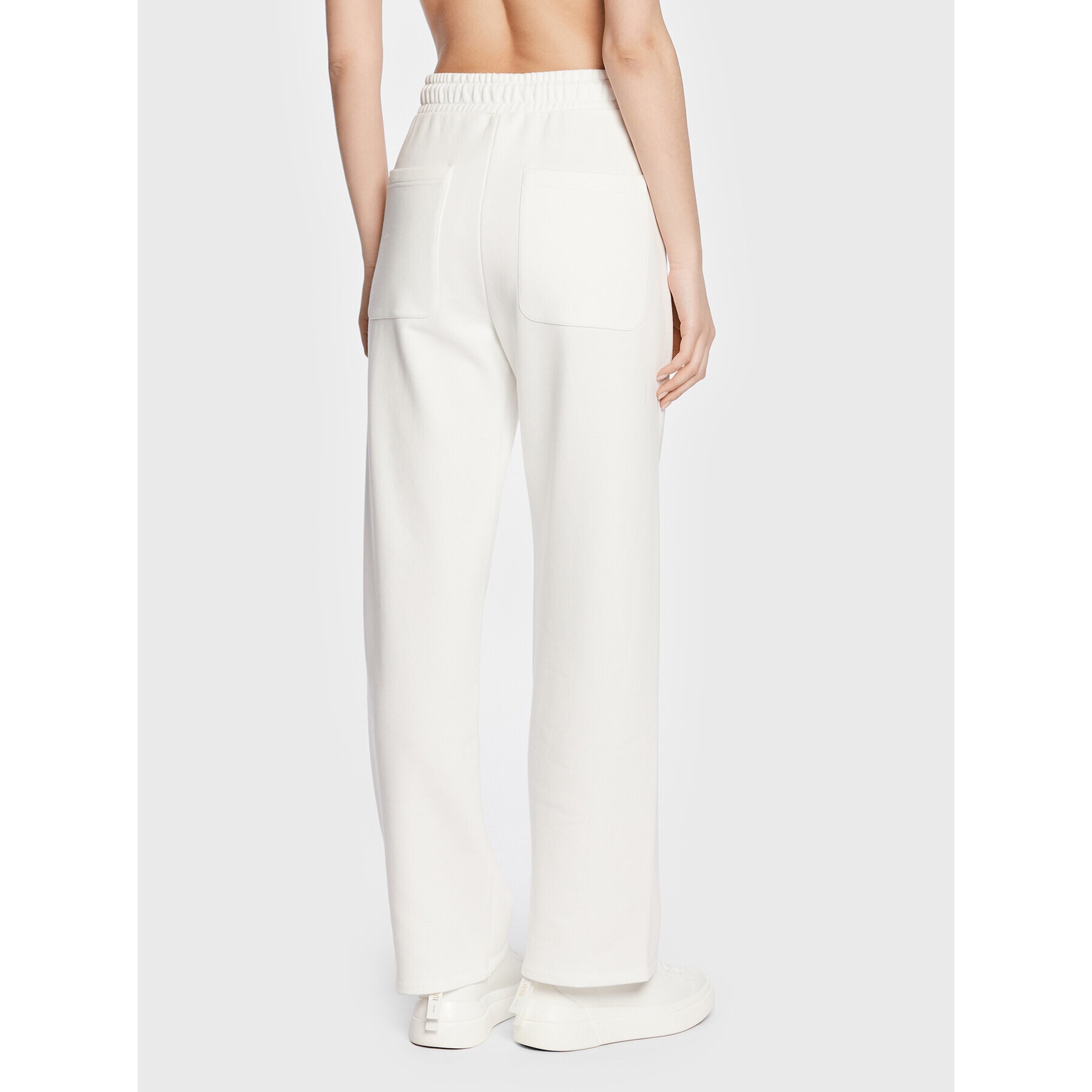 Max Mara Leisure Долнище анцуг Ultra 23378104 Бял Relaxed Fit - Pepit.bg