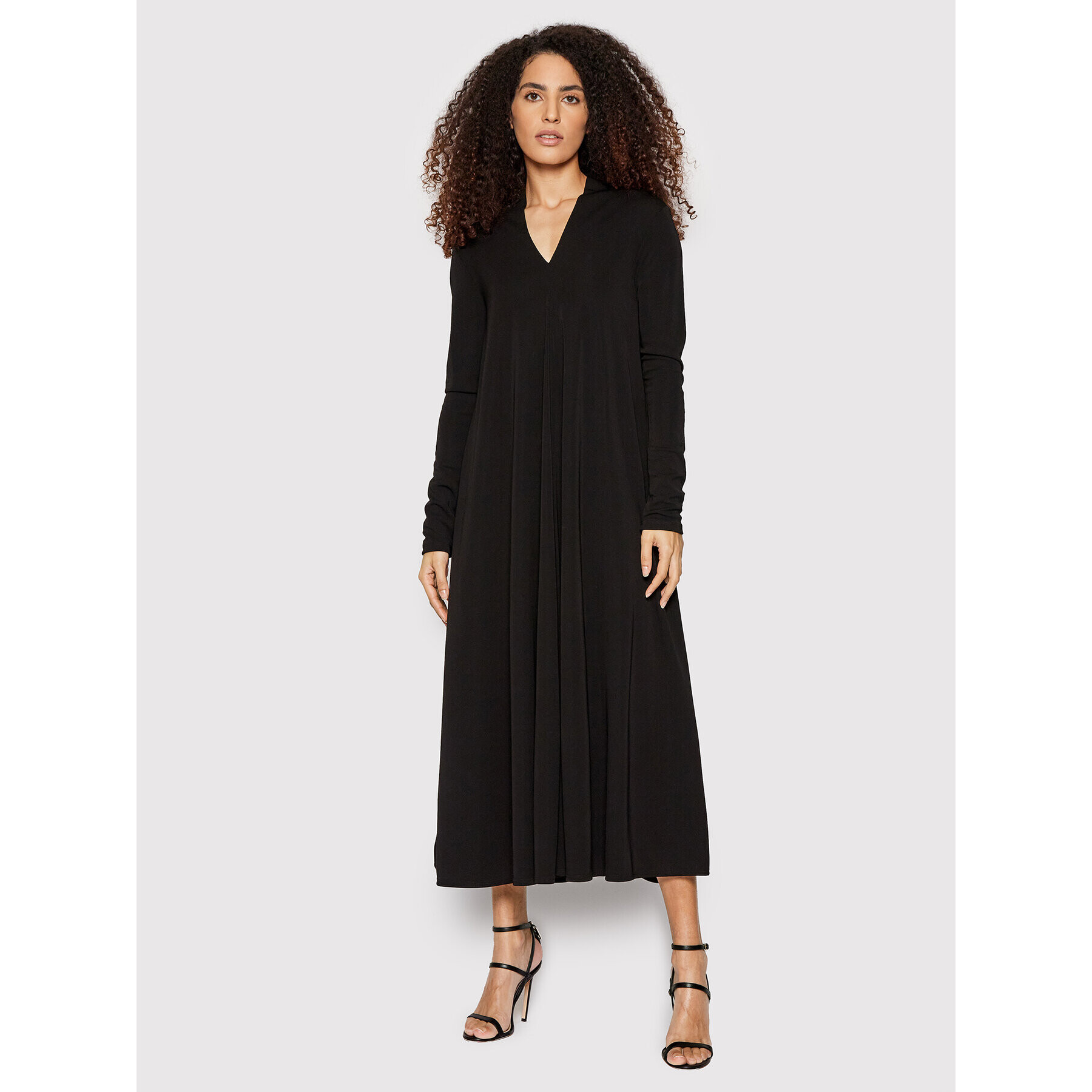 Max Mara Leisure Ежедневна рокля Caladio 36260616 Черен Oversize - Pepit.bg