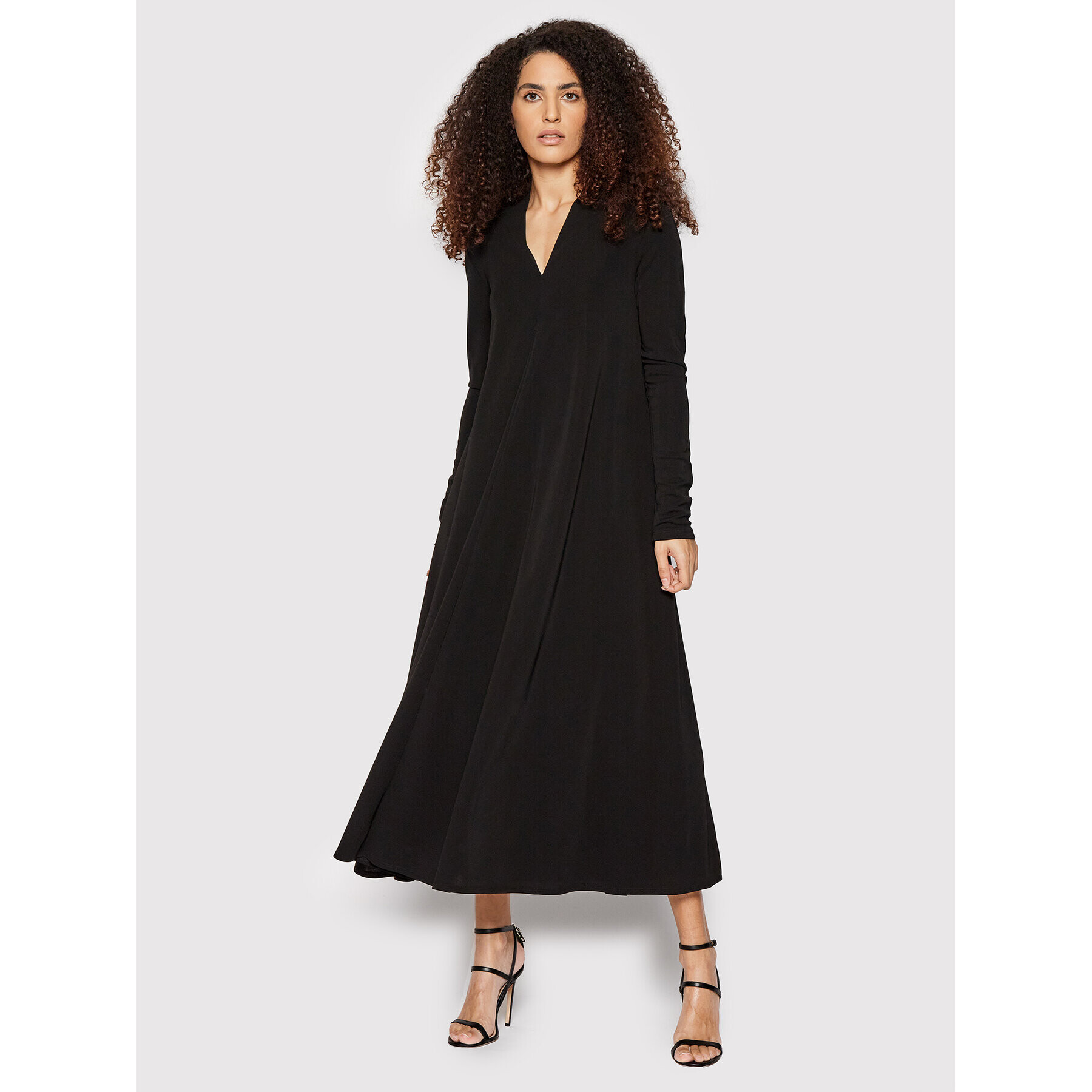 Max Mara Leisure Ежедневна рокля Caladio 36260616 Черен Oversize - Pepit.bg