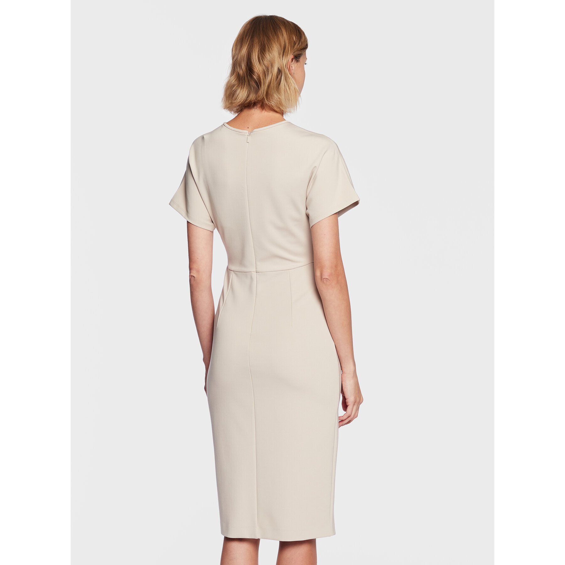 Max Mara Leisure Ежедневна рокля Eco 23362105 Екрю Regular Fit - Pepit.bg