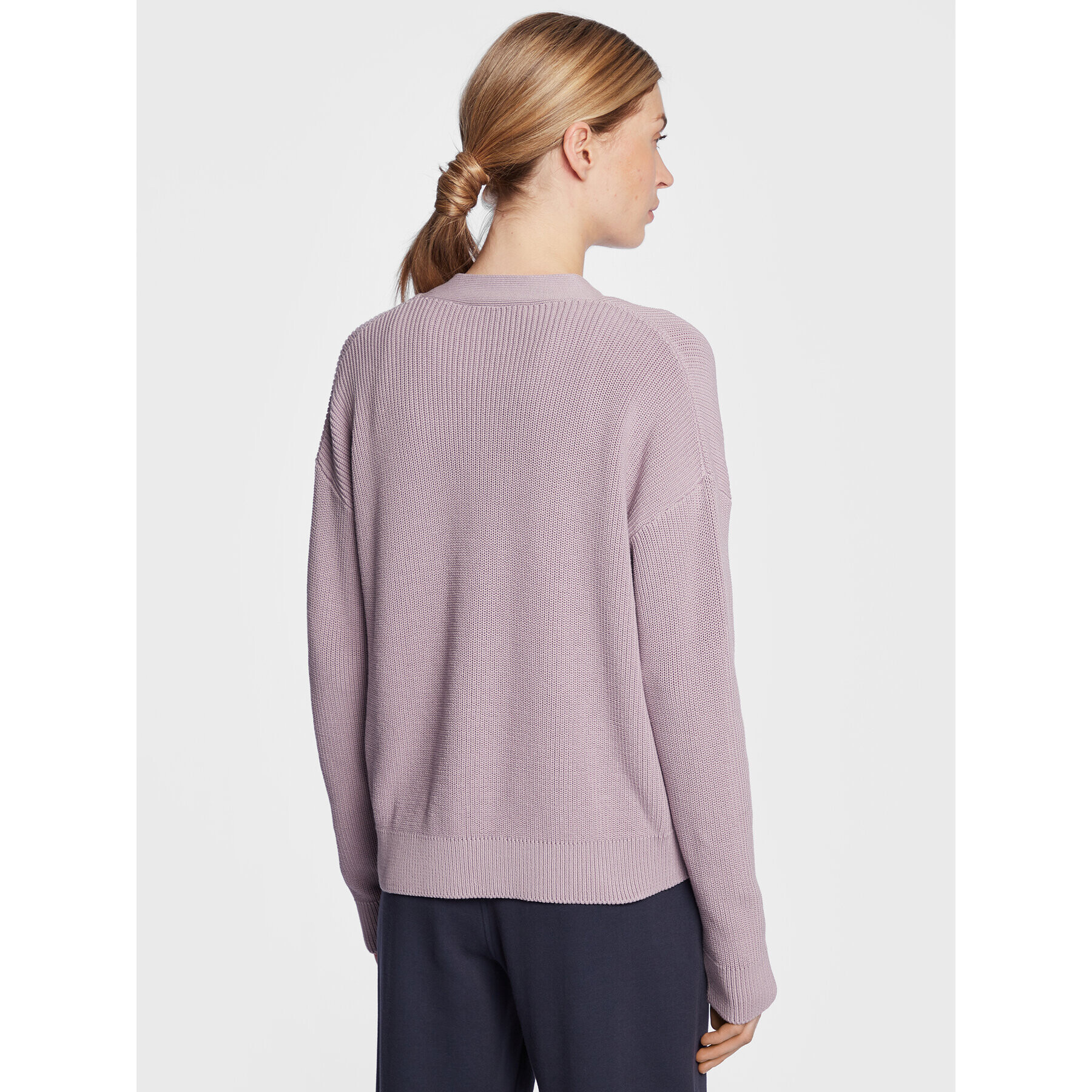 Max Mara Leisure Кардиган Arancio 2333410136 Виолетов Relaxed Fit - Pepit.bg