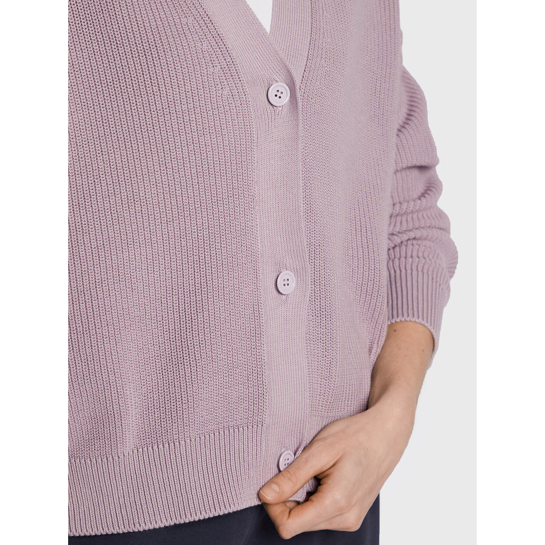 Max Mara Leisure Кардиган Arancio 2333410136 Виолетов Relaxed Fit - Pepit.bg