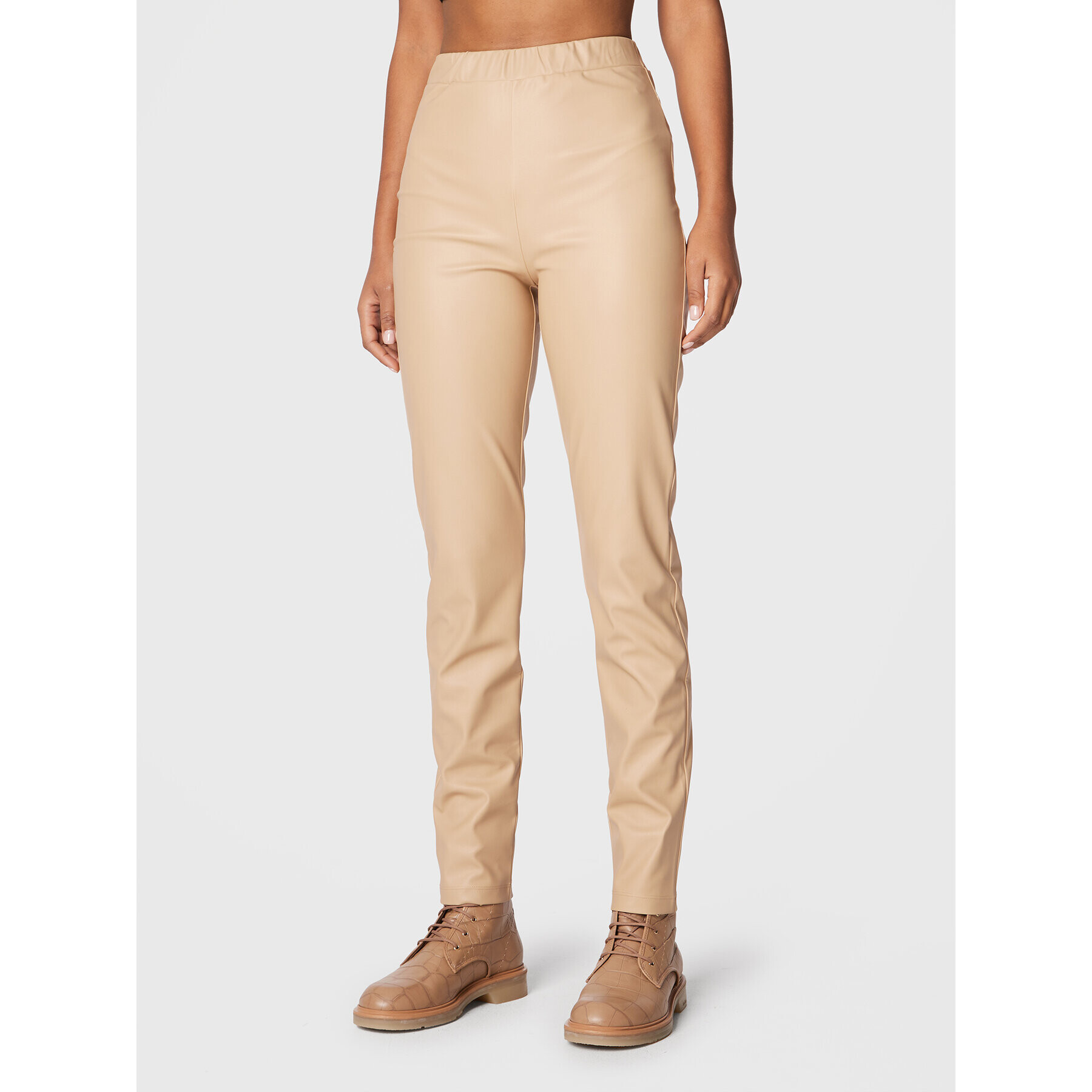 Max Mara Leisure Клин Ornella 37861226 Бежов Slim Fit - Pepit.bg
