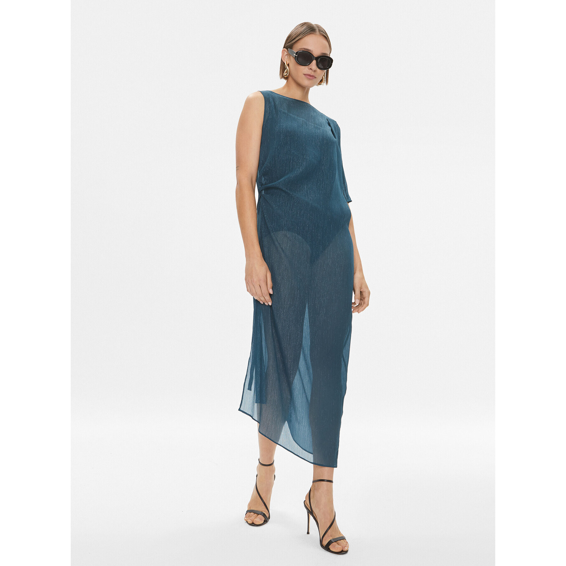 Max Mara Leisure Коктейлна рокля Opunzia 32210206 Зелен Regular Fit - Pepit.bg