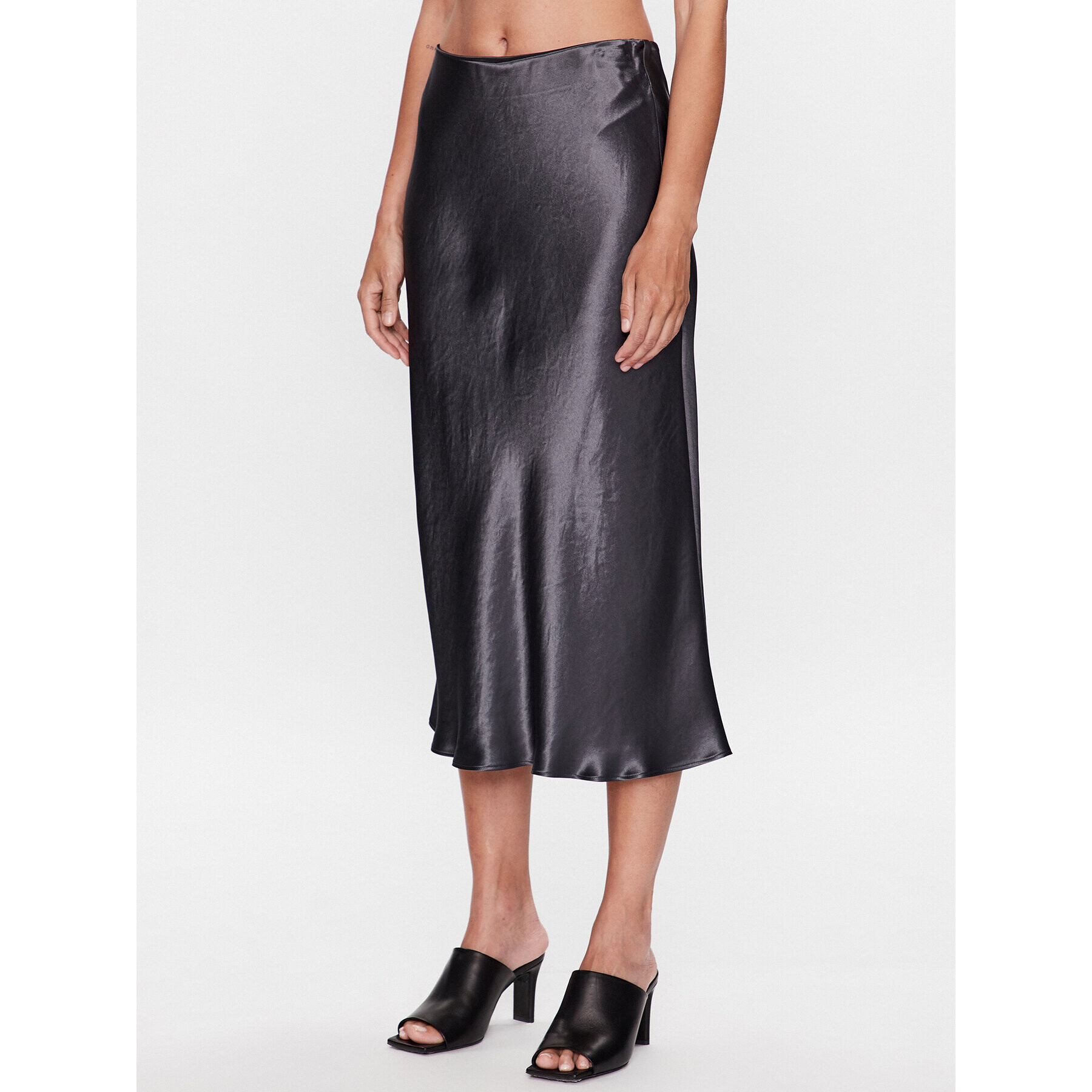 Max Mara Leisure Миди пола Alessio 23310601 Сив Regular Fit - Pepit.bg