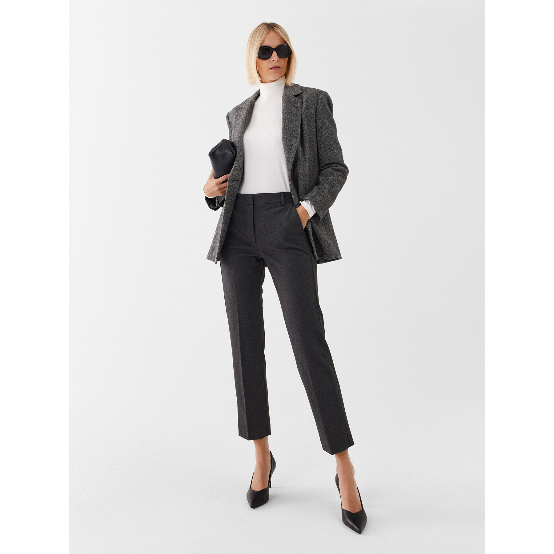 Max Mara Leisure Поло Dede 2339460636 Бял Slim Fit - Pepit.bg