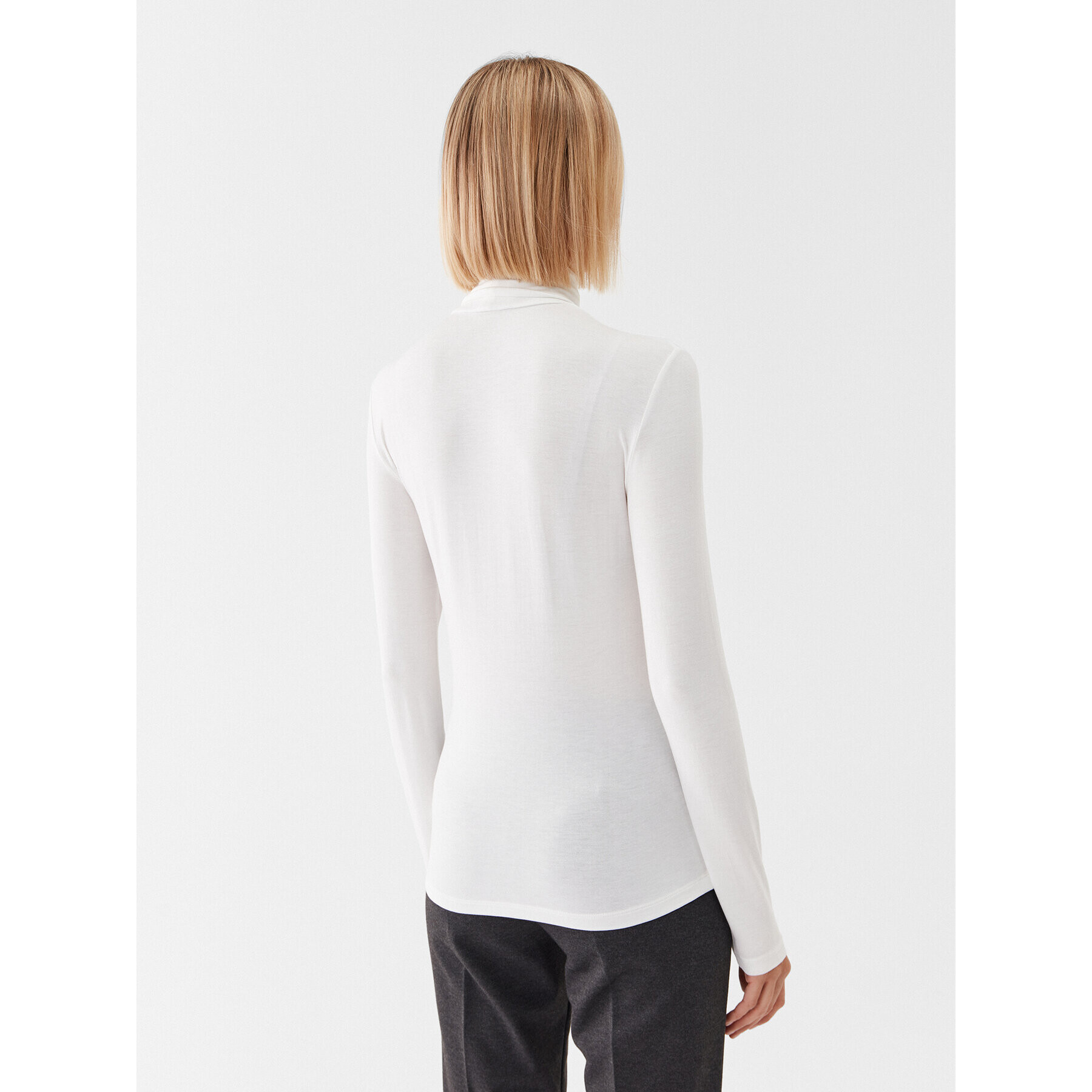 Max Mara Leisure Поло Dede 2339460636 Бял Slim Fit - Pepit.bg