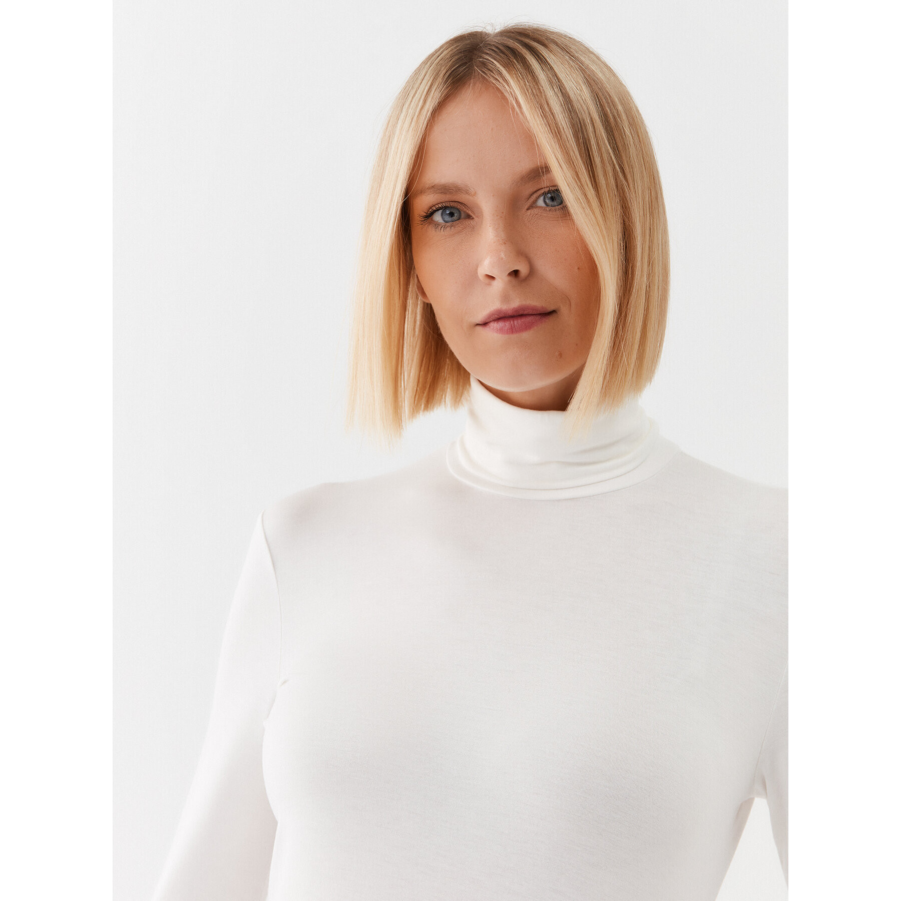 Max Mara Leisure Поло Dede 2339460636 Бял Slim Fit - Pepit.bg