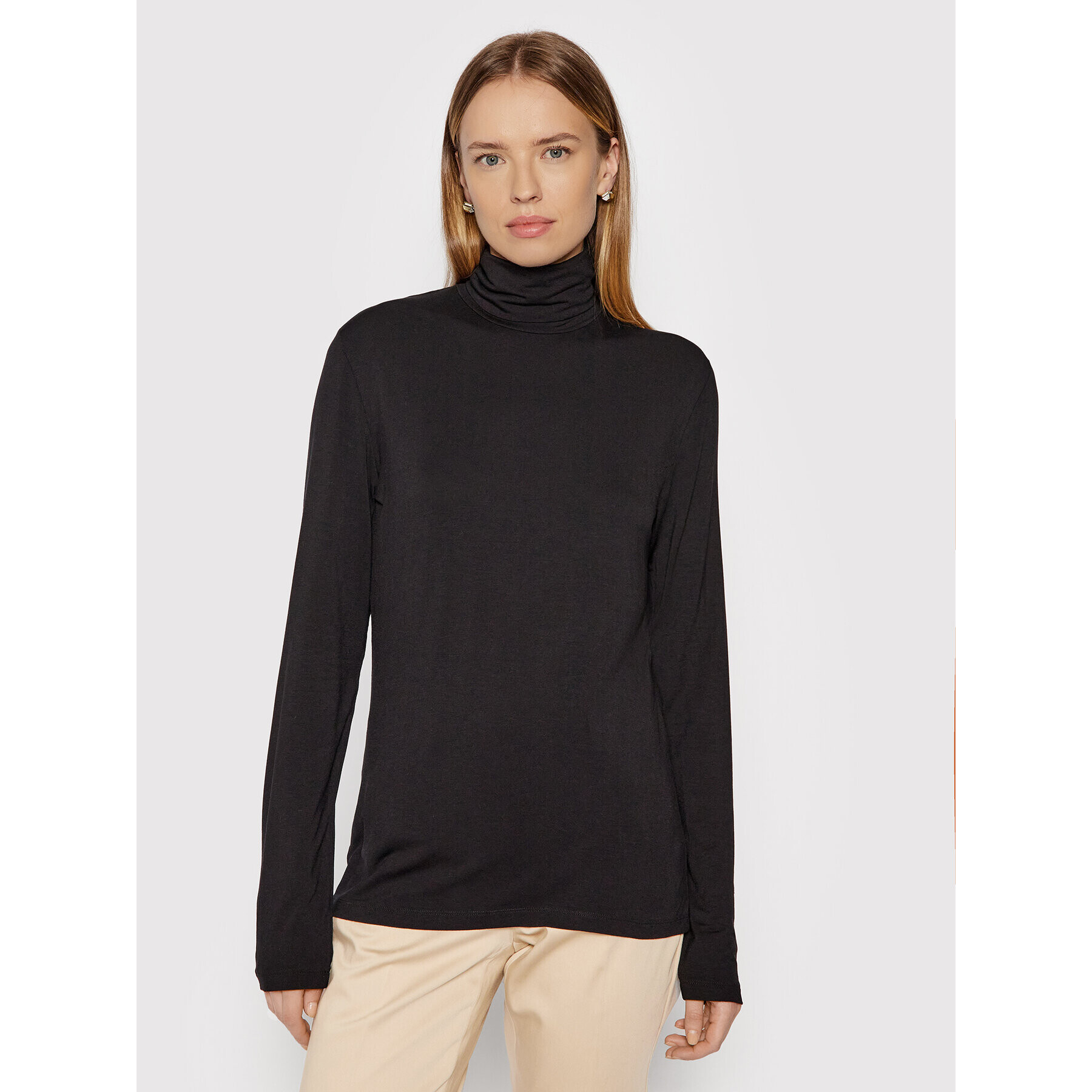 Max Mara Leisure Поло Dede 39460616 Черен Regular Fit - Pepit.bg