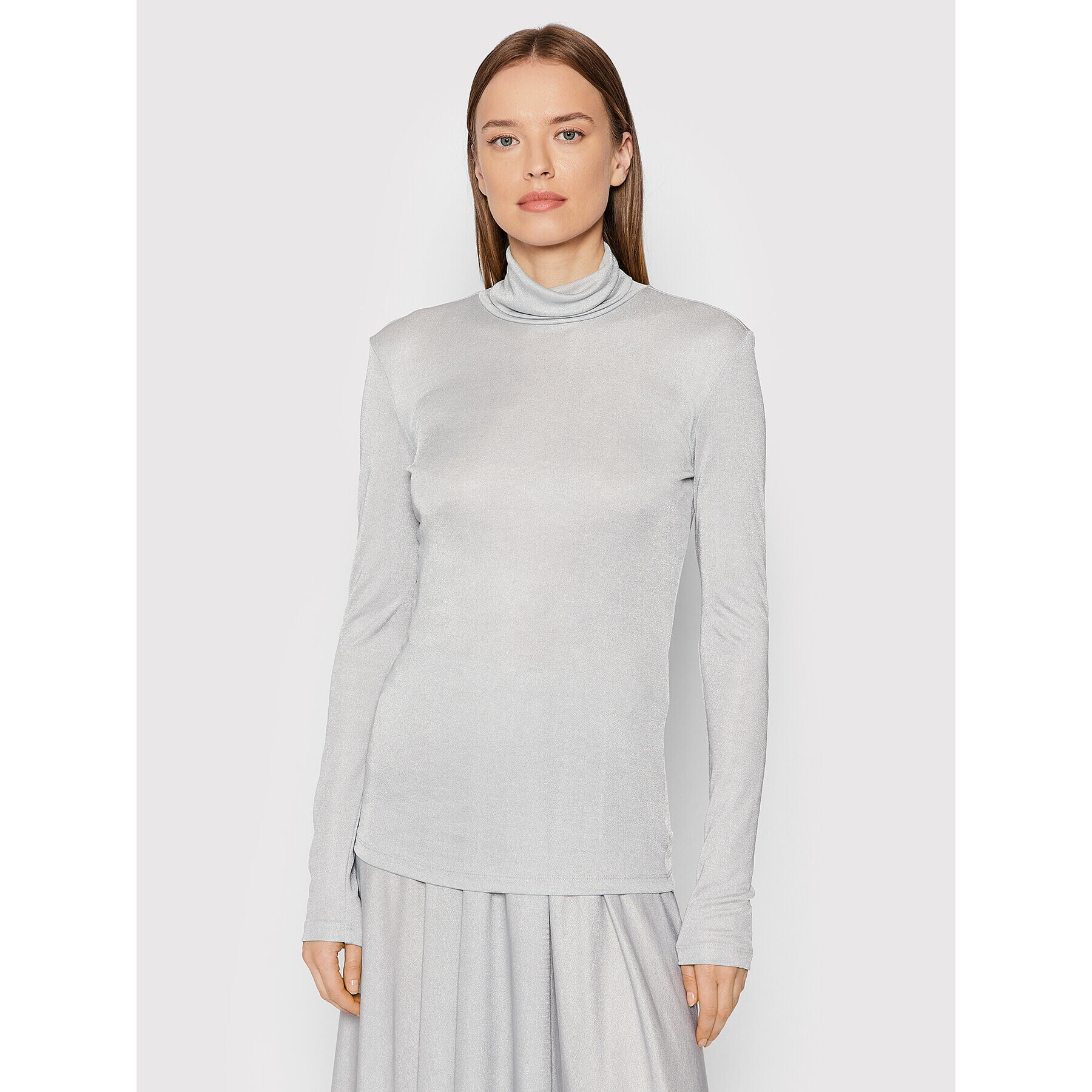 Max Mara Leisure Поло Fabian 39410126 Сив Regular Fit - Pepit.bg