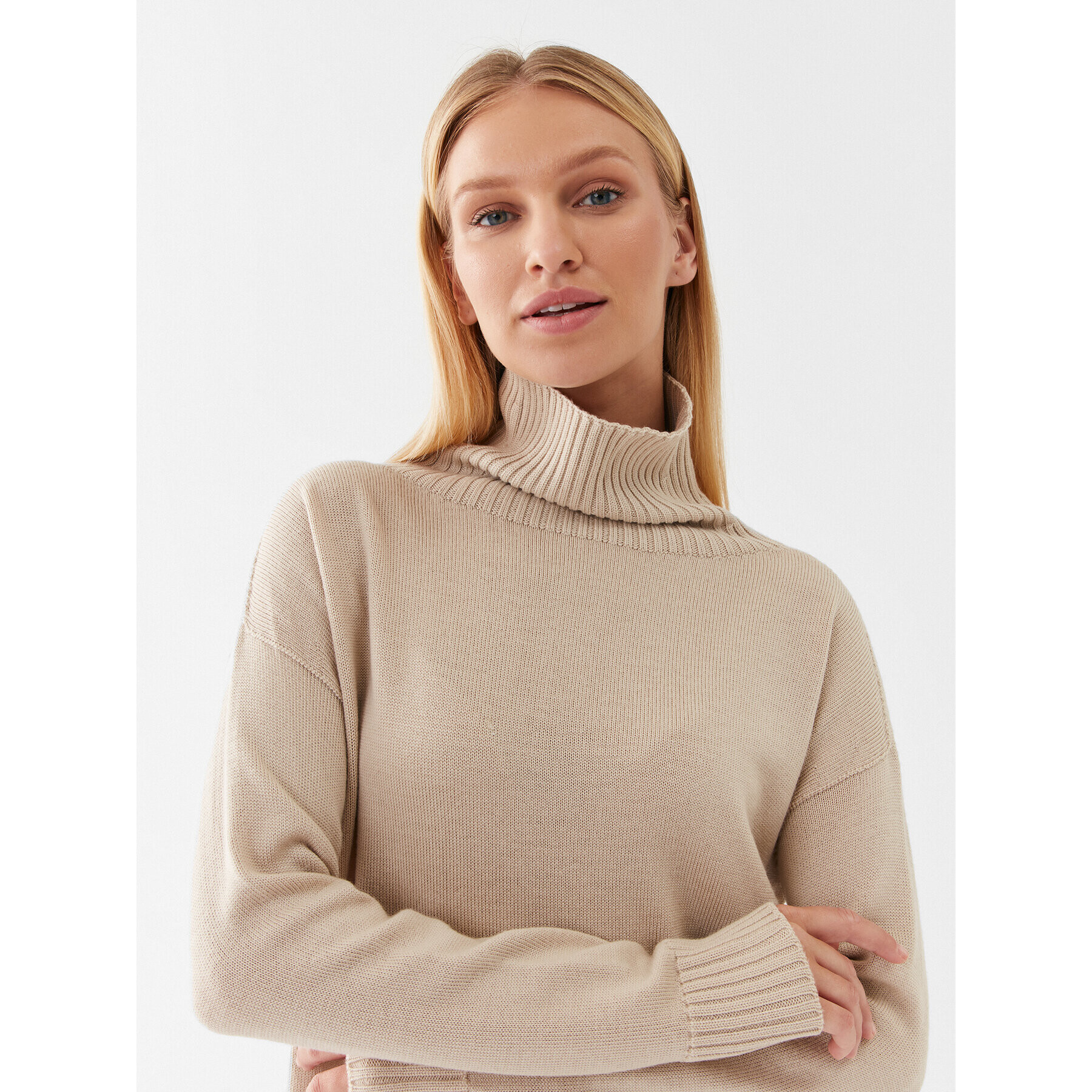 Max Mara Leisure Поло Nuble 23336609 Бежов Relaxed Fit - Pepit.bg