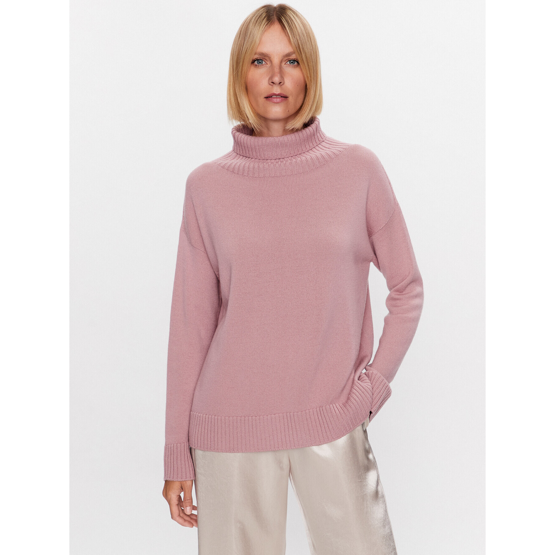 Max Mara Leisure Поло Nuble 23336609 Розов Regular Fit - Pepit.bg