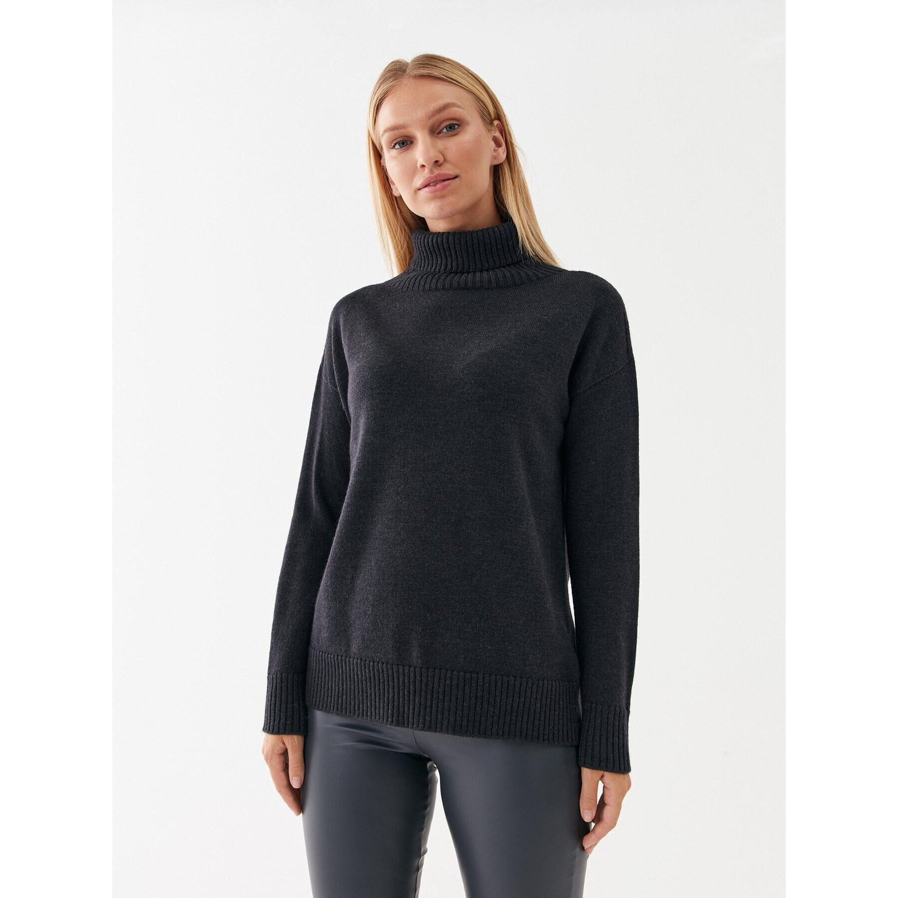 Max Mara Leisure Поло Nuble 23336609 Сив Relaxed Fit - Pepit.bg